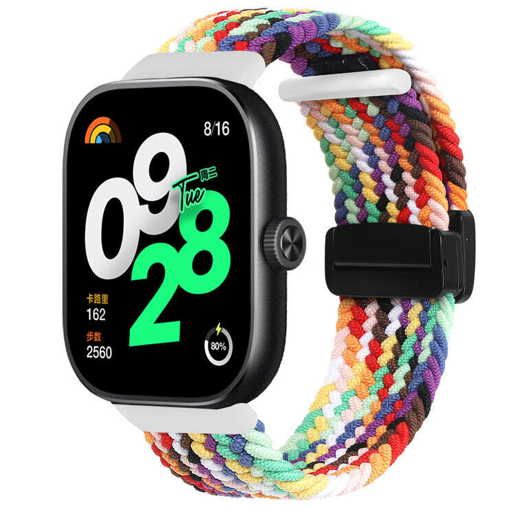 Bracelet tressé avec boucle en D Xiaomi Smart Band 10 Pro (arc-en-ciel)