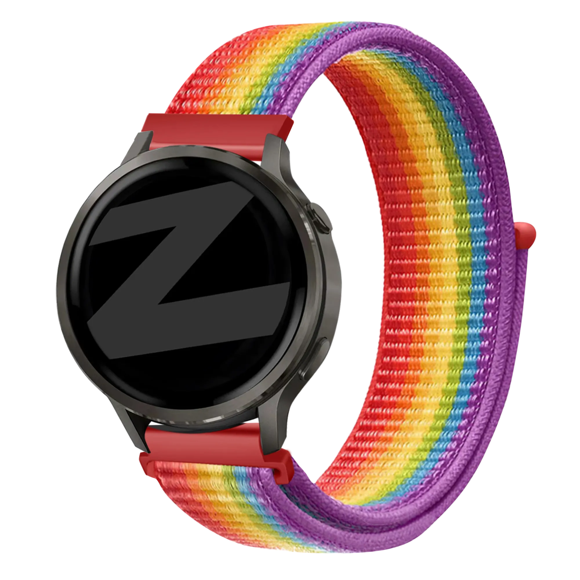 Bandz Bracelet nylon Loop Garmin Vivoactive 4s (arc-en-ciel)