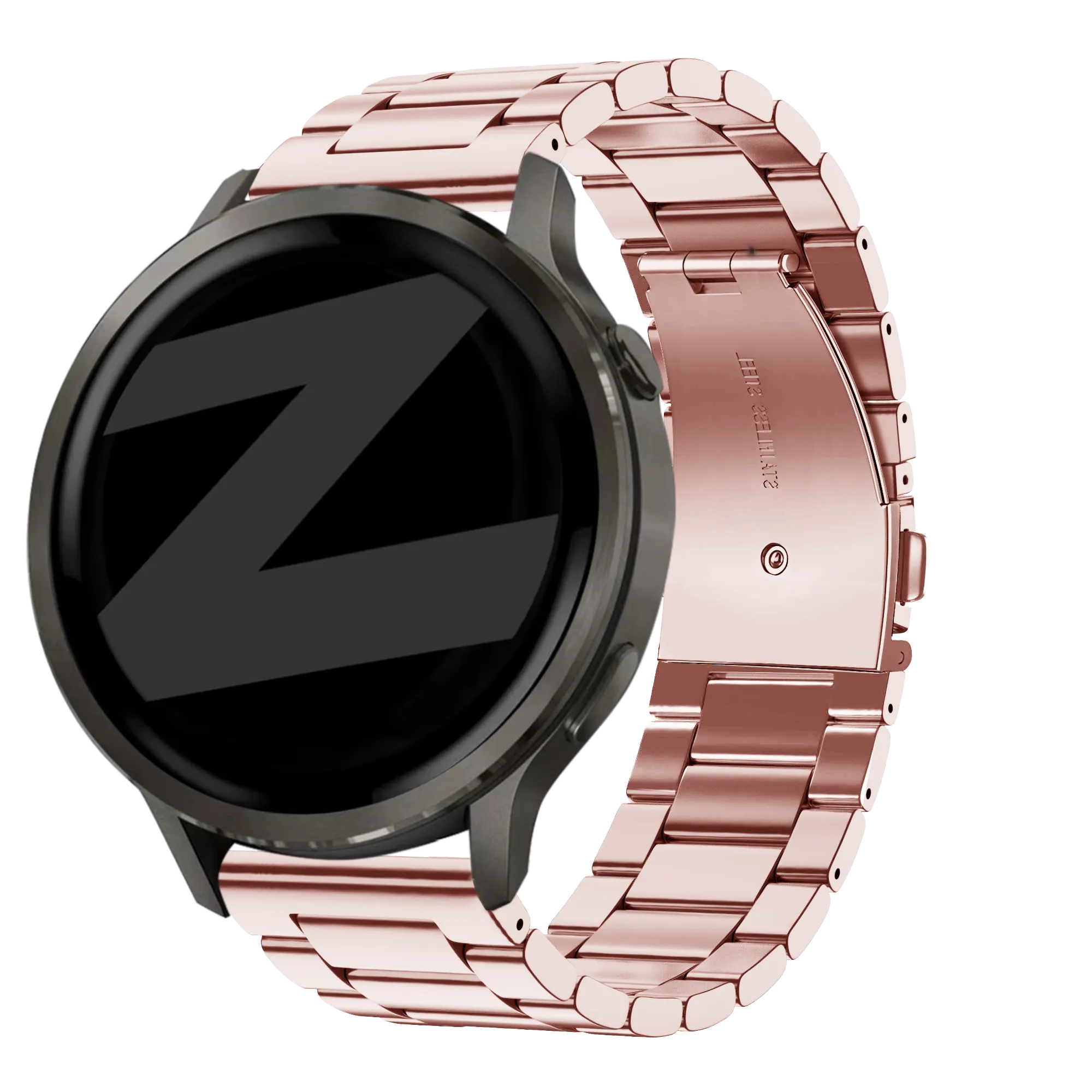 Bandz Garmin Venu SQ Steel Strap 'Classic' (Pink)