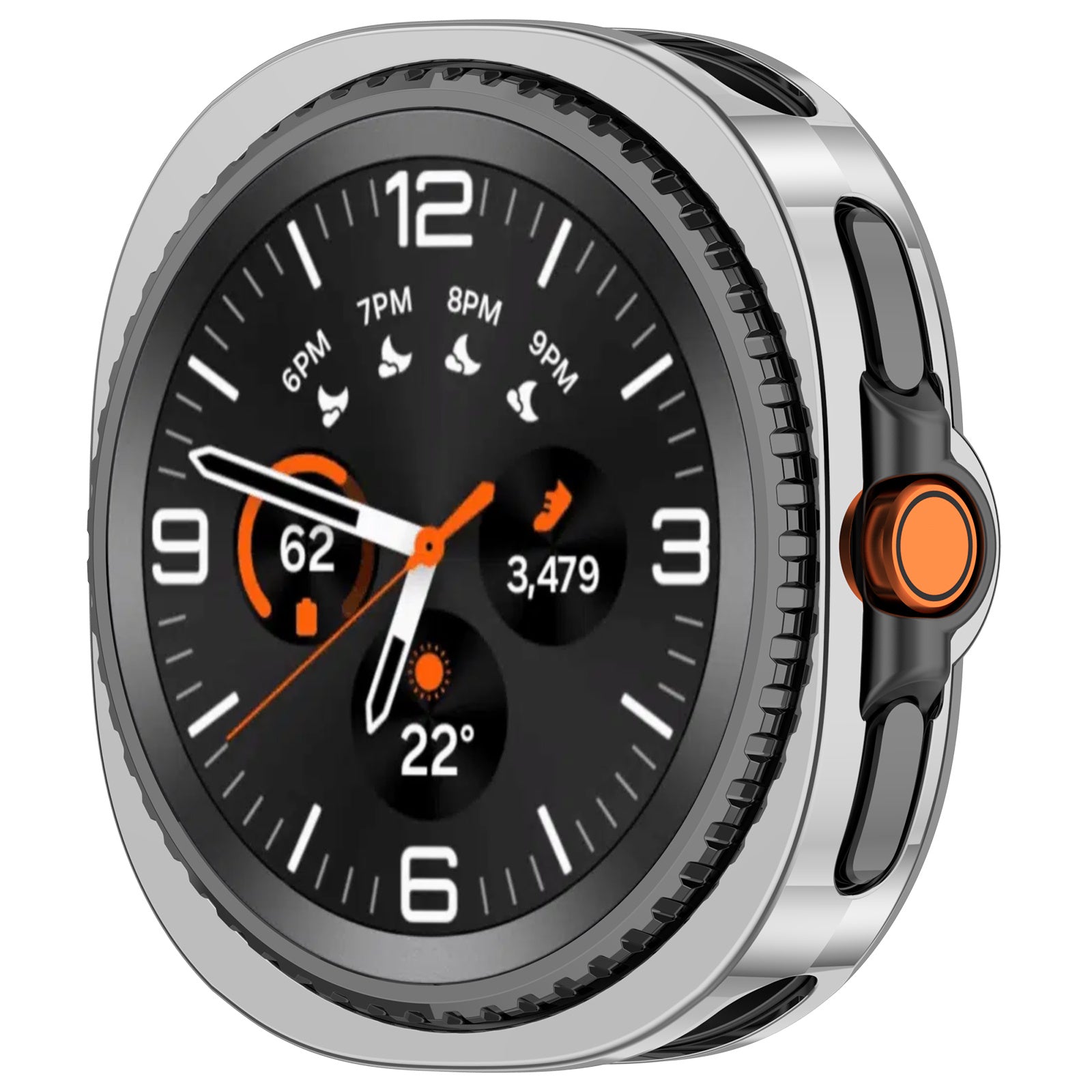 Funda TPU Samsung Galaxy Watch 8 Classic (argent)