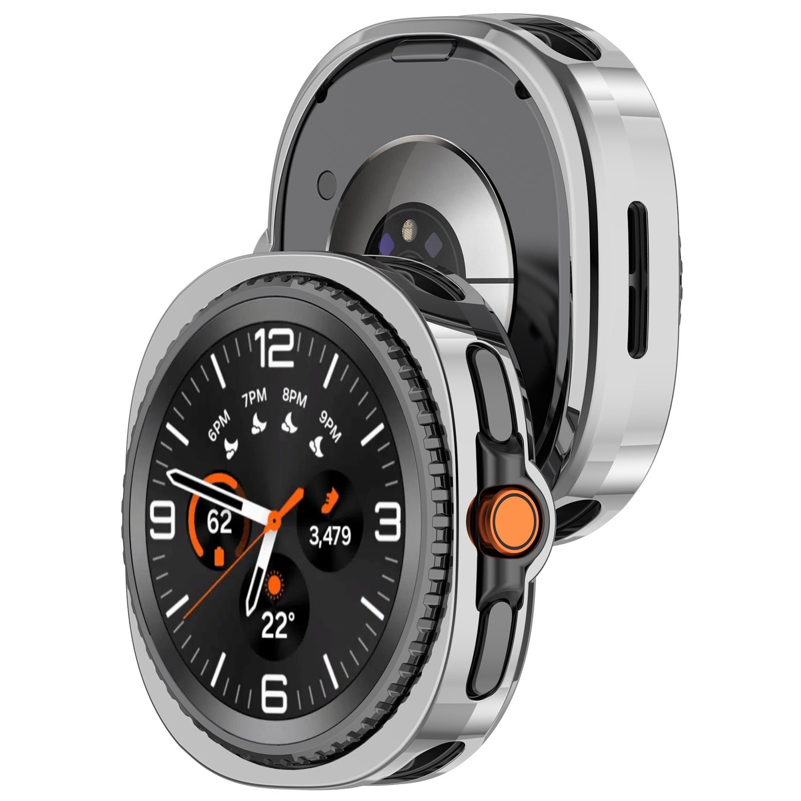 Funda TPU Samsung Galaxy Watch 8 Classic (argent)
