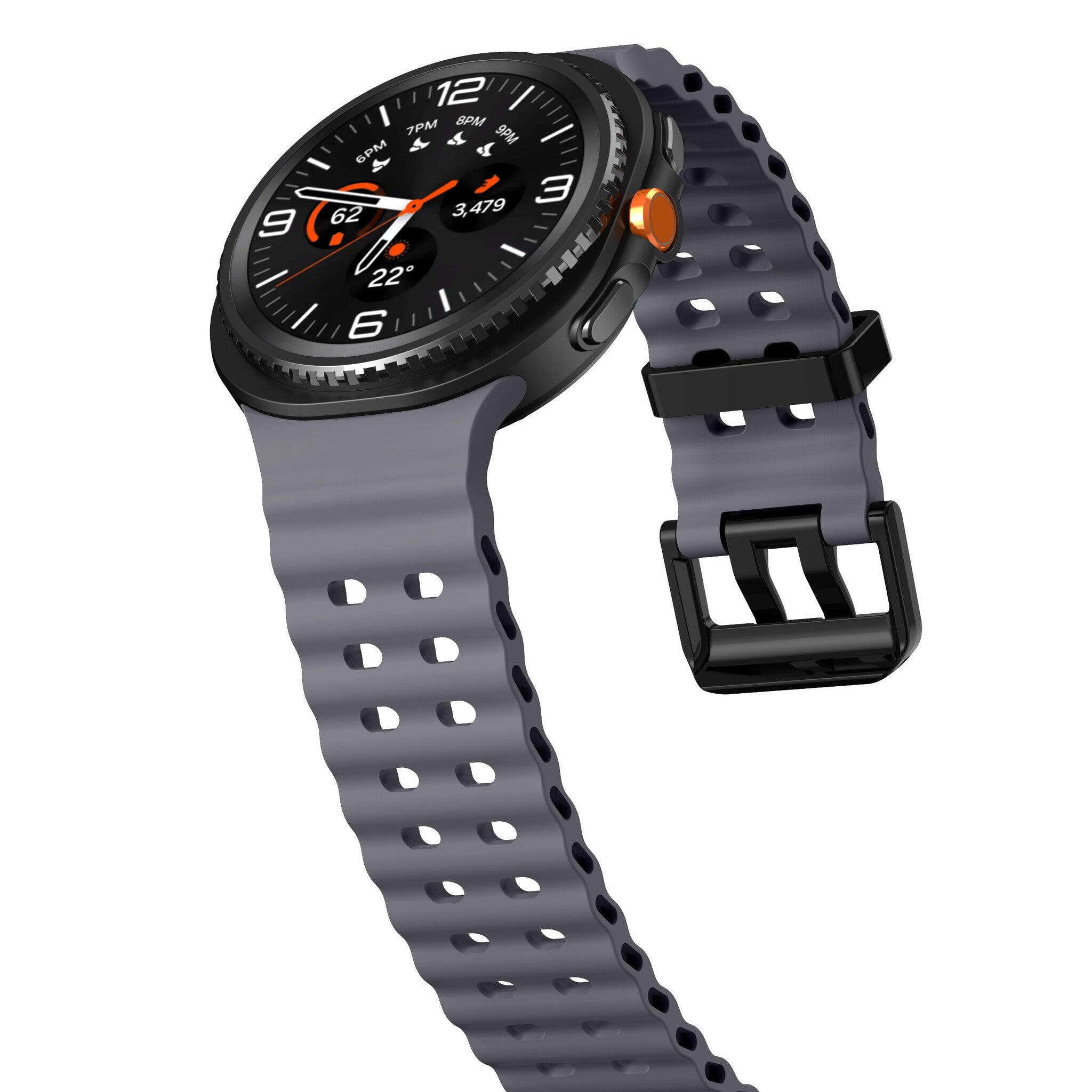 Samsung Galaxy Watch 8 - 40mm Ocean Strap (Dark Grey)