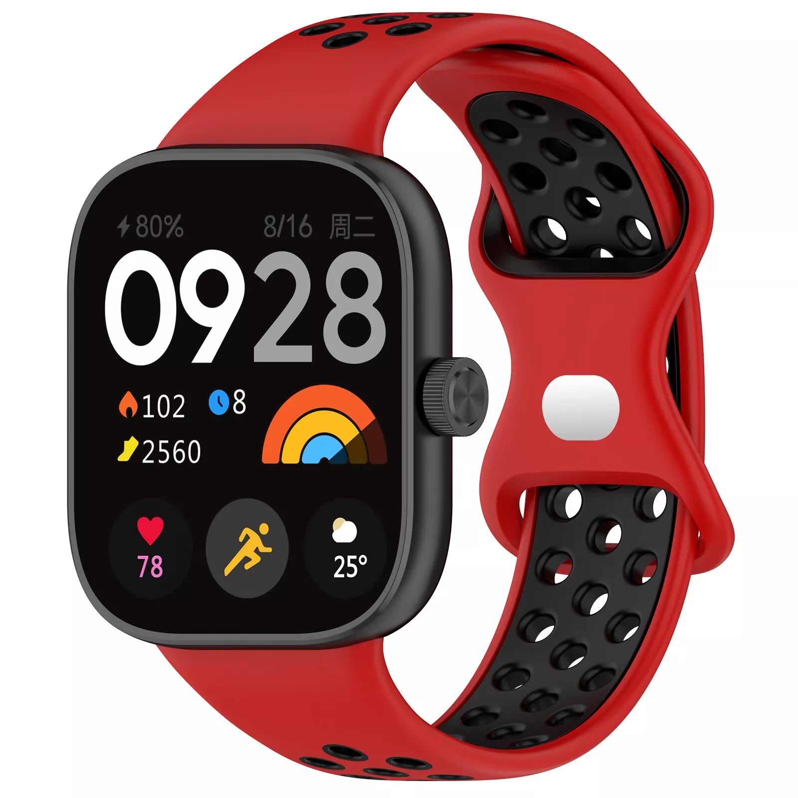Bracelet sport Xiaomi Smart Band 10 Pro (rouge/noir)