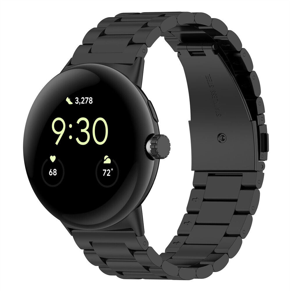 Bracelet acier Google Pixel Watch 4 - 41mm (noir)