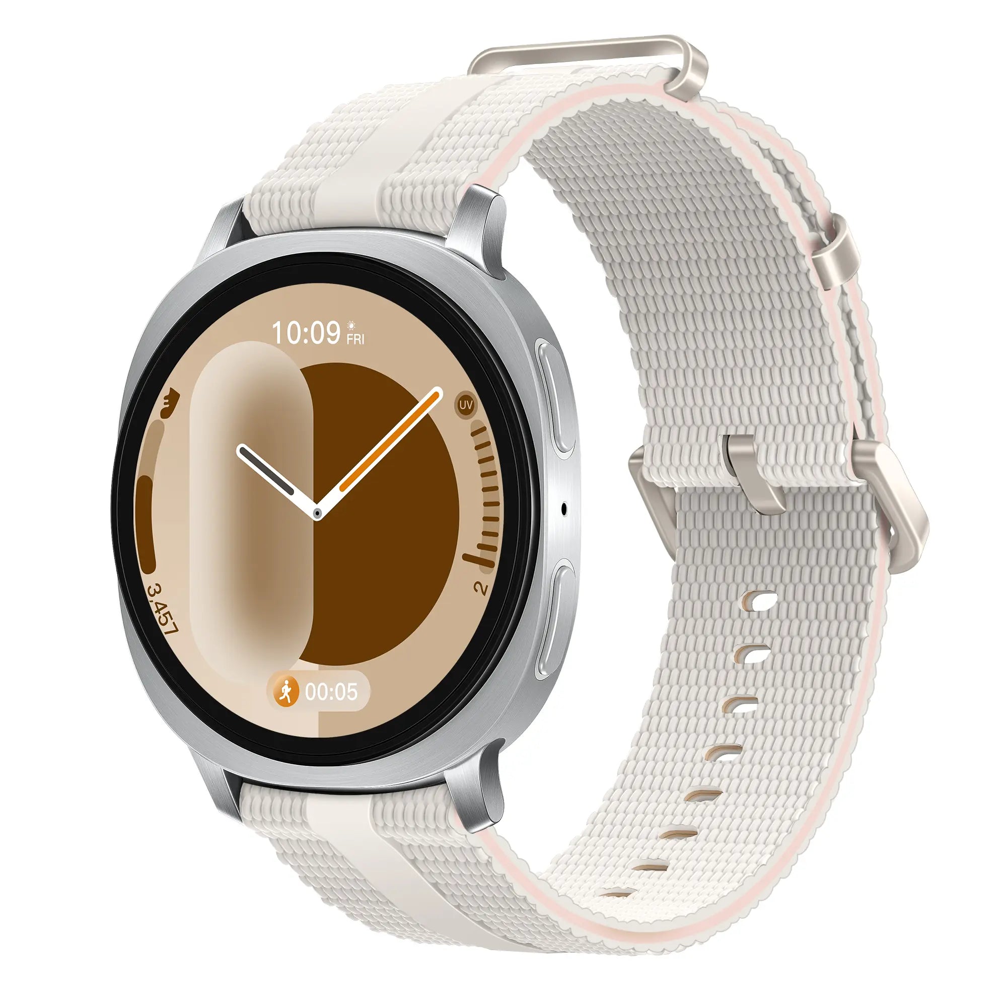 Bracelet active silicone Samsung Galaxy Watch 9 - 44mm (lumière stellaire)