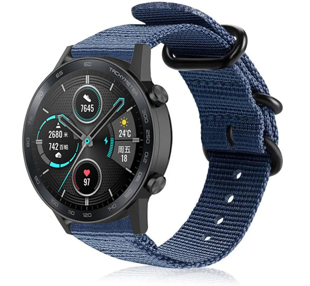 Bracelet nylon avec boucle Honor Magic Watch 2 (bleu)