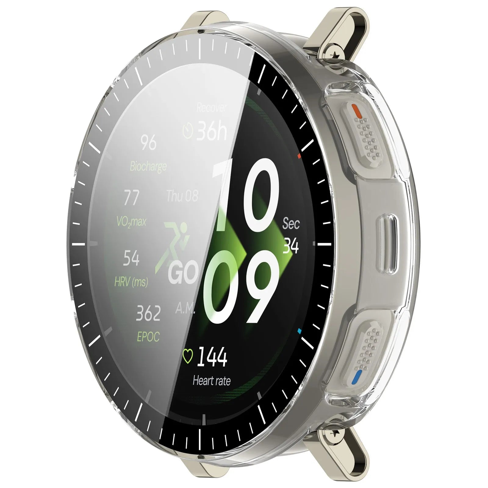 Amazfit Active 3 Premium PC Case with Glass (Transparent)