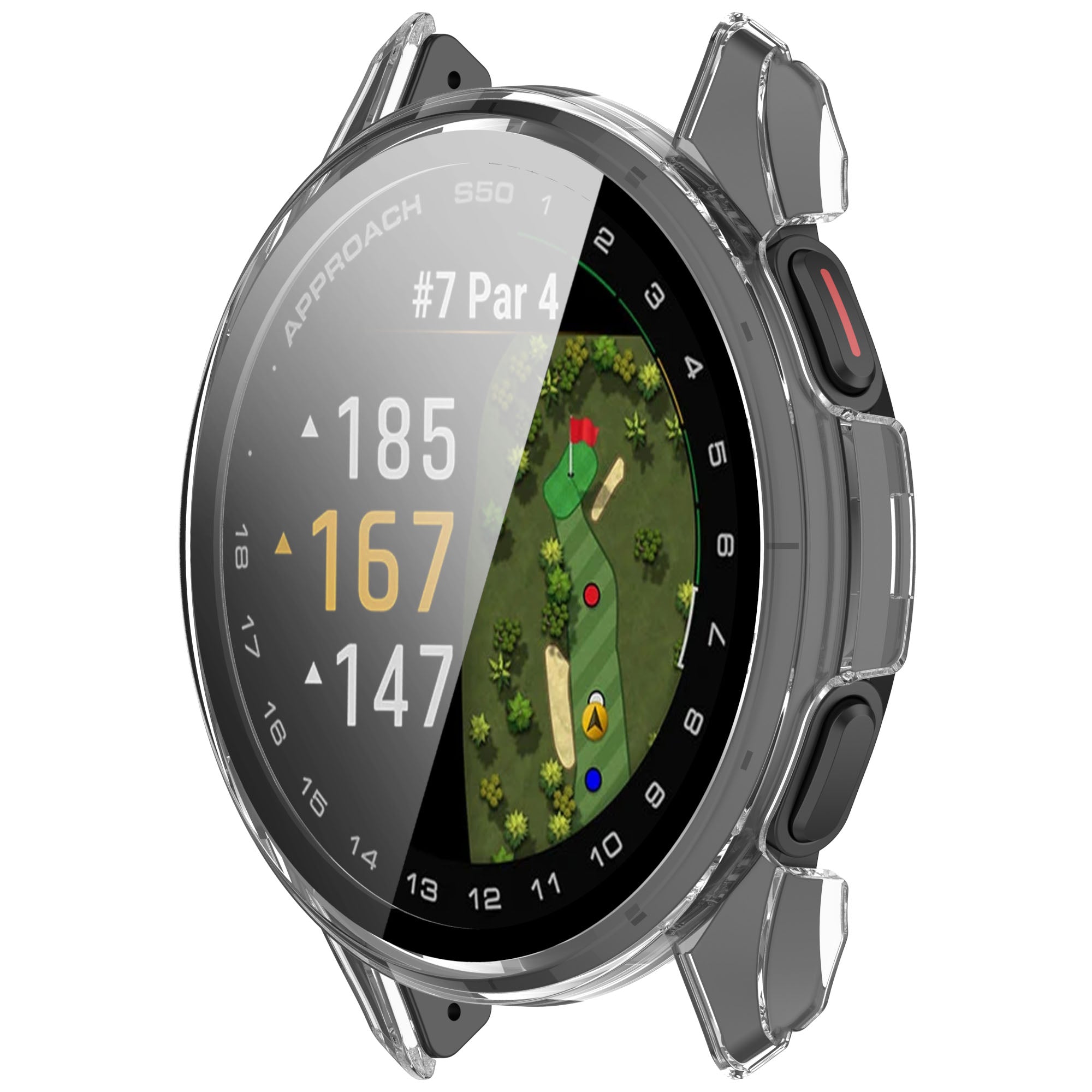 Coque avec verre Garmin Approach S50 (transparent)