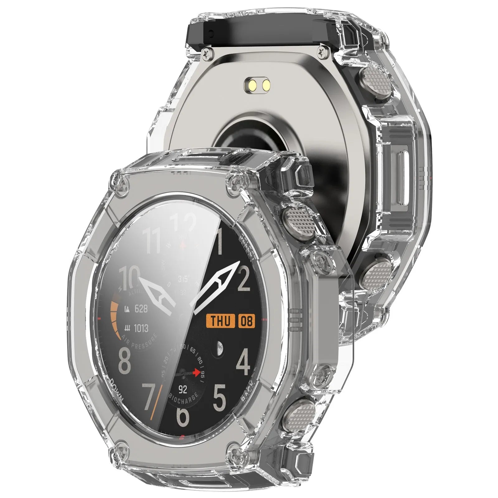 Amazfit T-Rex Ultra 2 PC Case with Glass (Transparent)