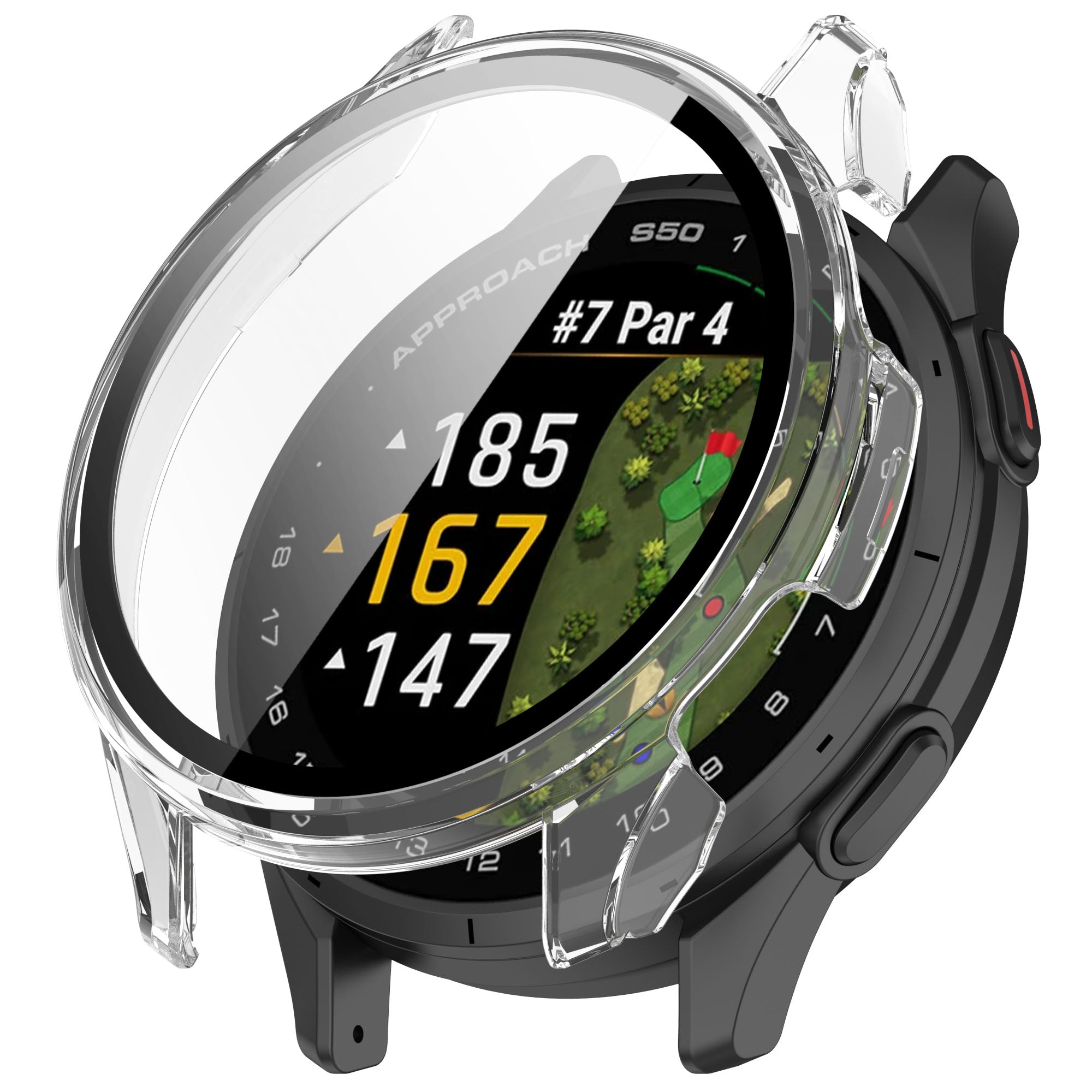 Coque avec verre Garmin Approach S50 (transparent)