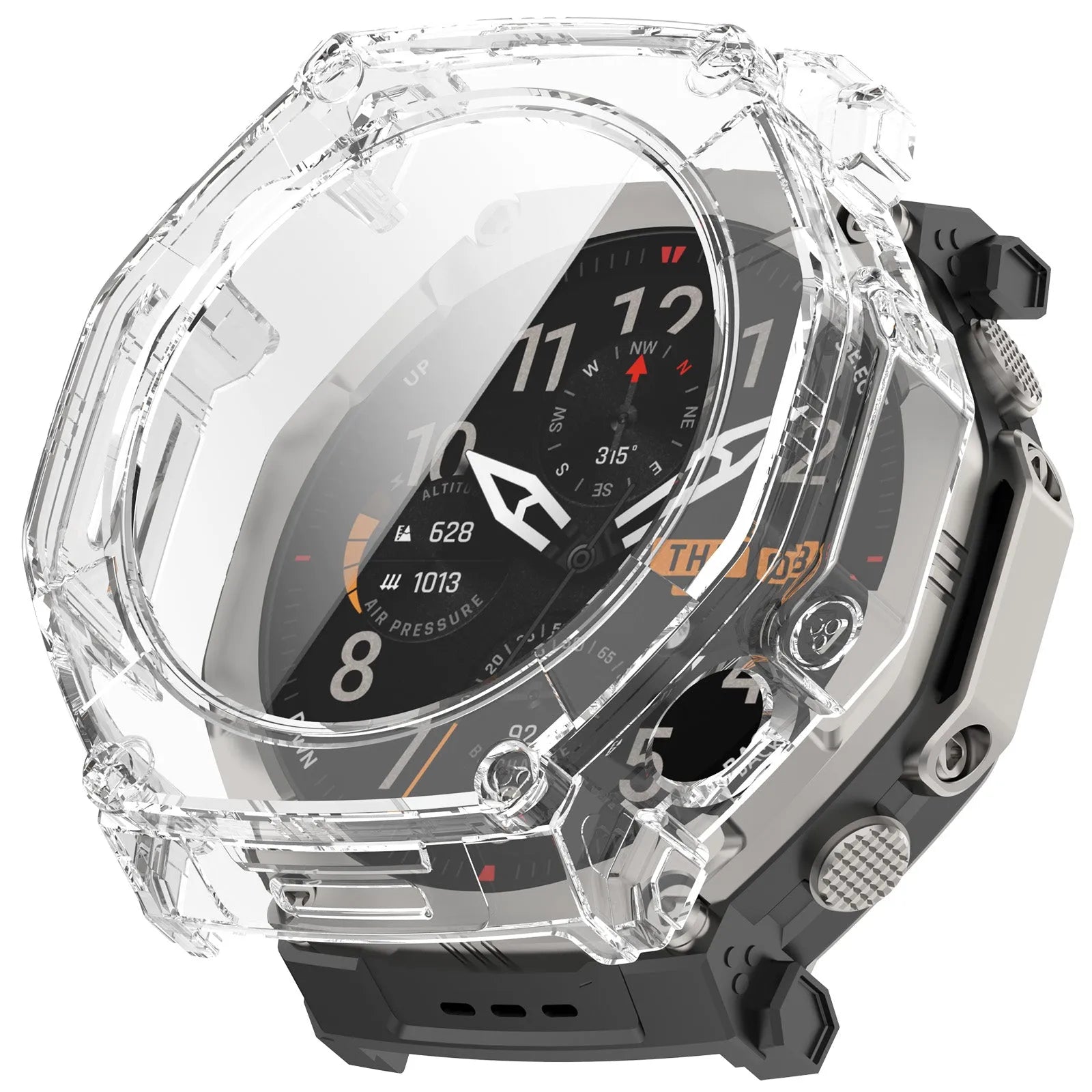 Amazfit T-Rex Ultra 2 PC Case with Glass (Transparent)