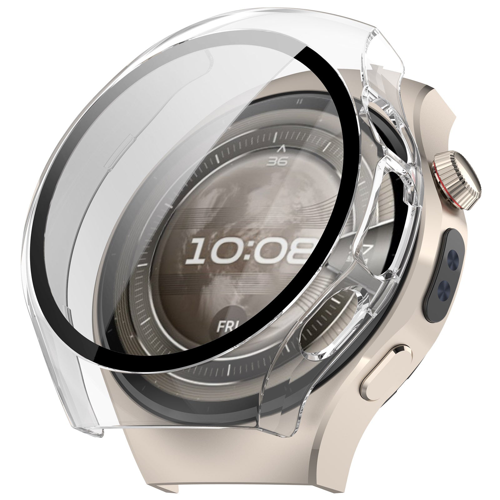 Huawei Watch 5 - 42mm Hard Case with Glass (Transparent)