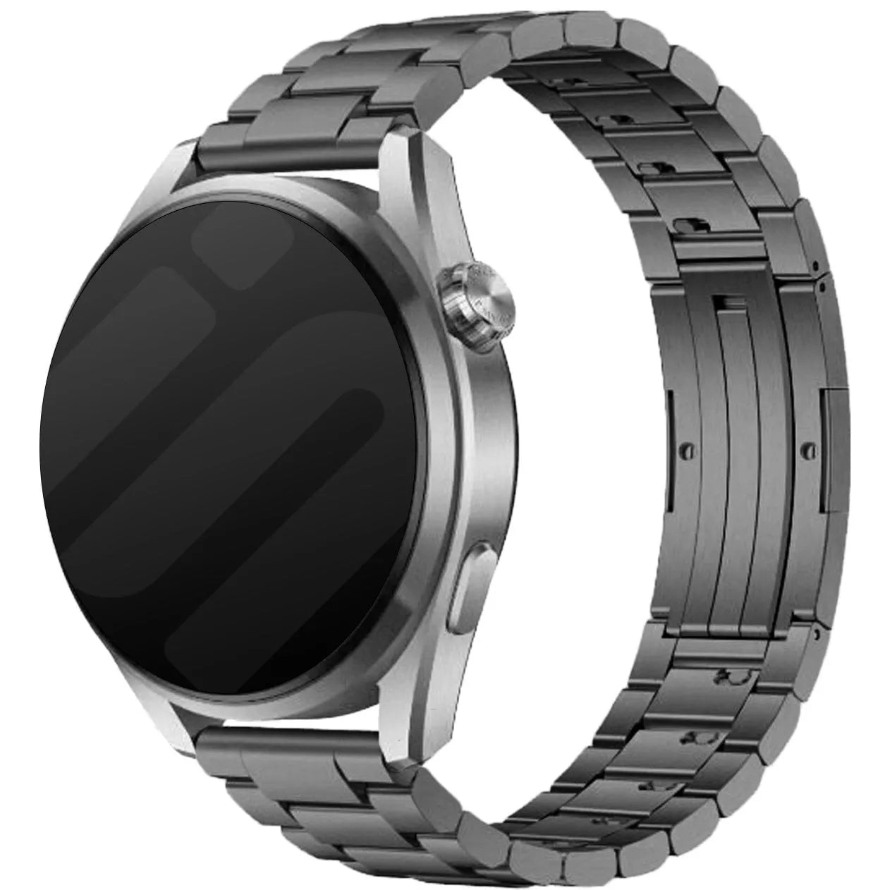 Bracelet titane 'One Push' Oppo Watch X2 (graphite)
