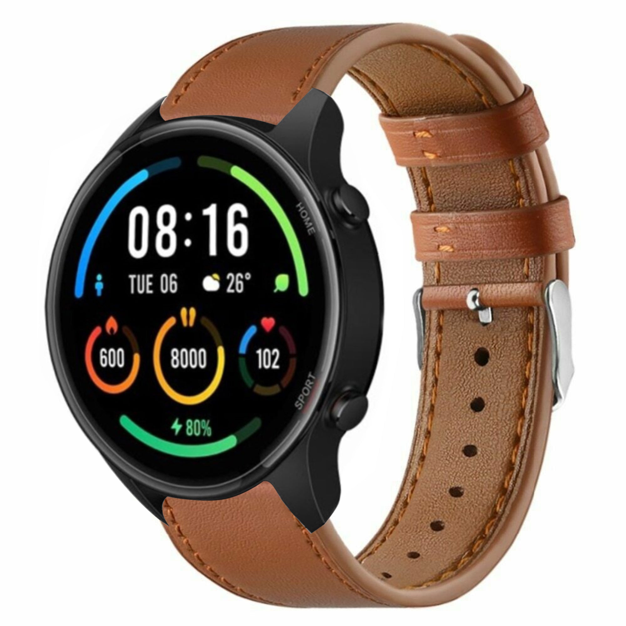 Bracelet cuir moderna Xiaomi Mi Watch (marron)
