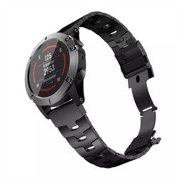 Bracelet titane Garmin Instinct 3 - 45mm (noir)