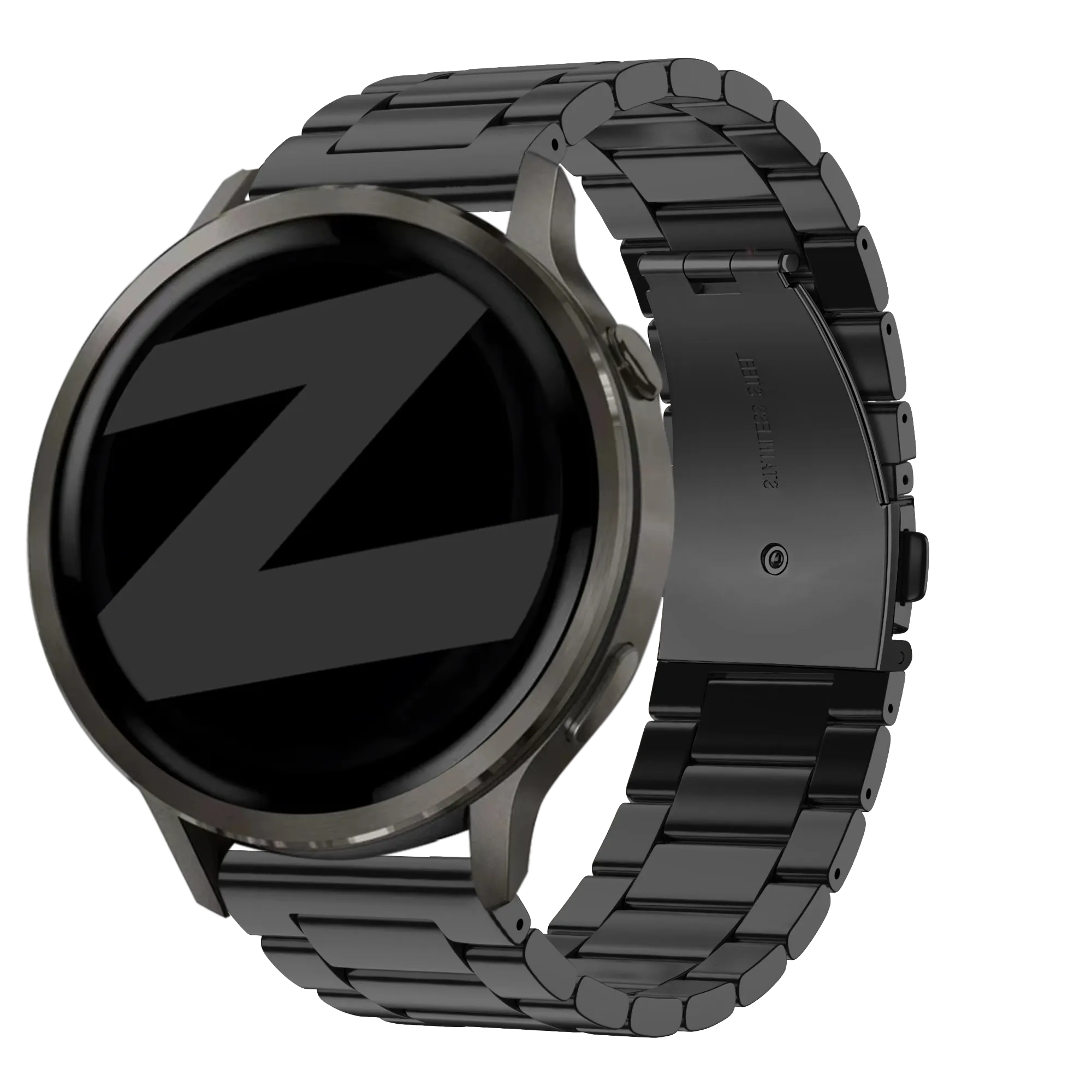Bandz Bracelet acier 'Classic' Garmin D2 Air X15 (noir)