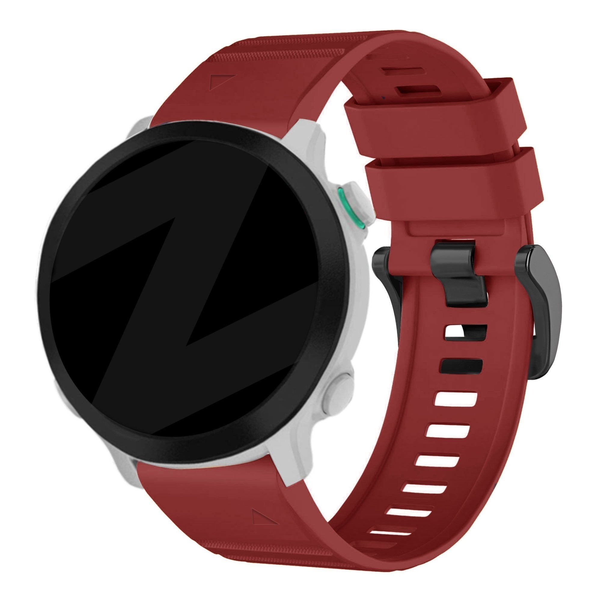 Bandz Bracelet silicone avec boucle Garmin Approach S70 - 47mm (rouge)