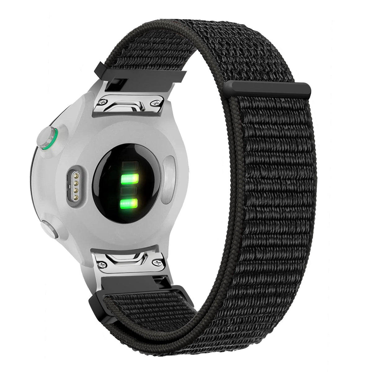 Bandz Garmin Quatix 8 Pro - 47mm Nylon Loop Strap (Black)