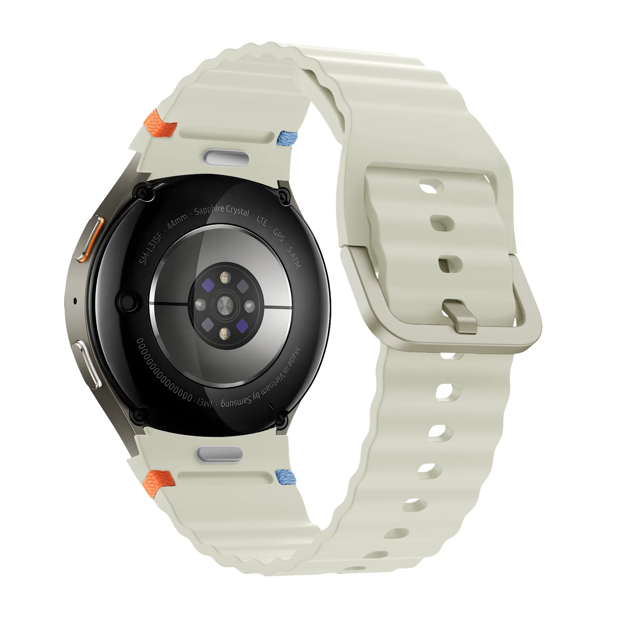 Bandz Samsung Galaxy Watch 5 - 44mm Wave Strap 'Easy Fit' (Starlight)