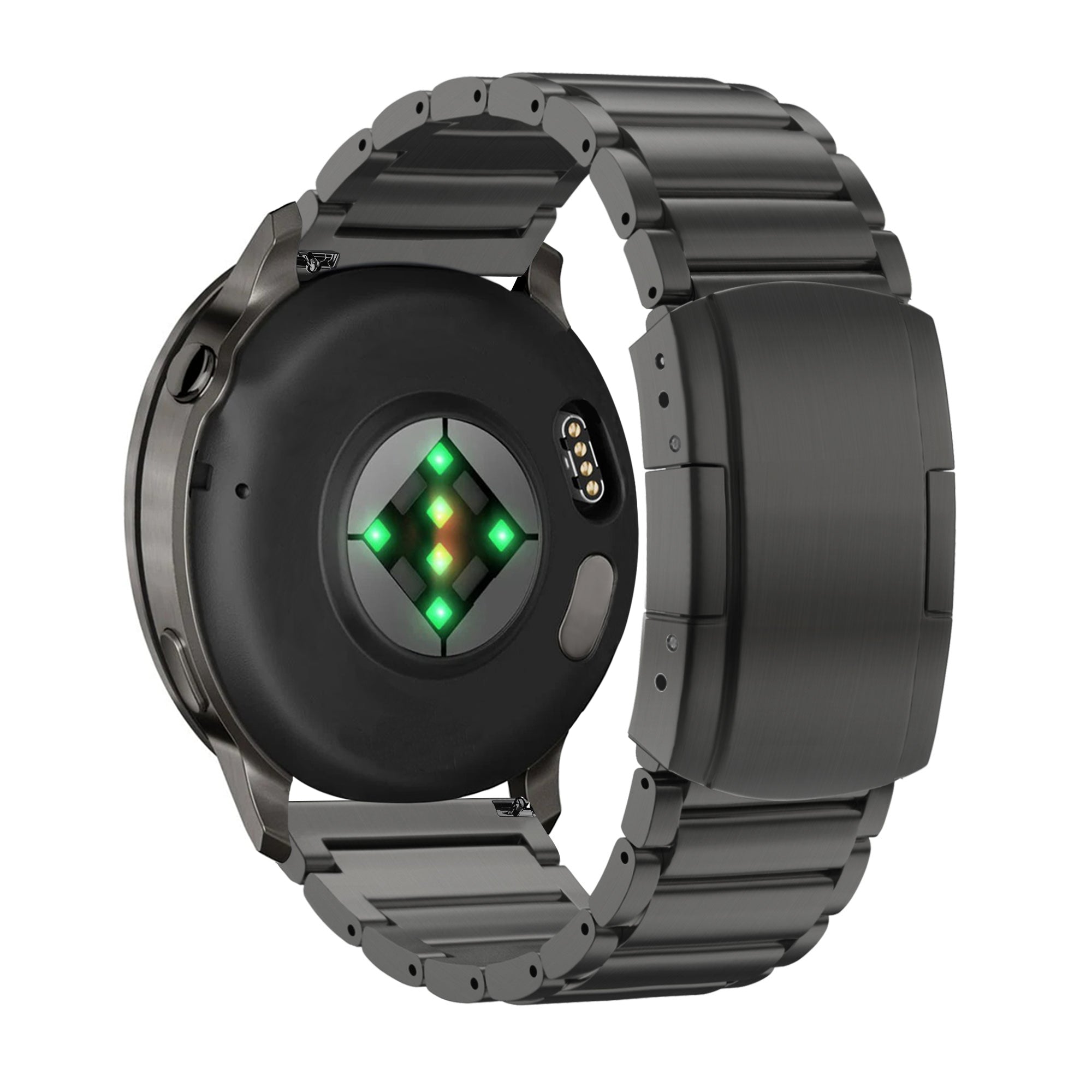 Bandz Bracelet titane à maillons Garmin D2 Air X15 (noir)