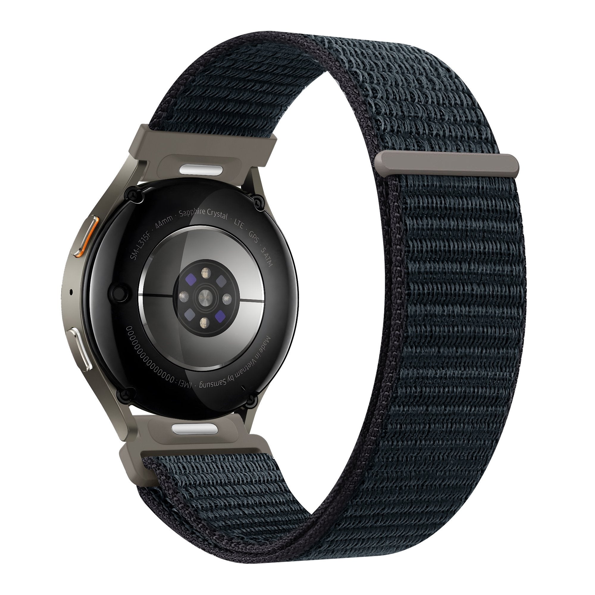 Bandz Bracelet nylon 'Easy Fit' Huawei Watch GT 7 - 46mm (grisbleu)