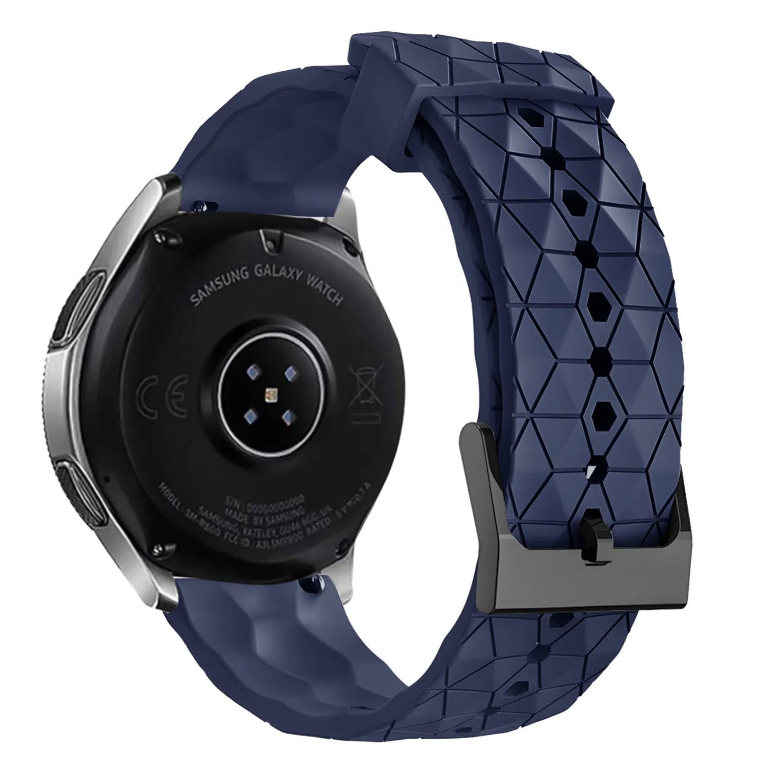 Bracelet silicone 'Hexagone' Suunto Nautic S (bleu foncé)
