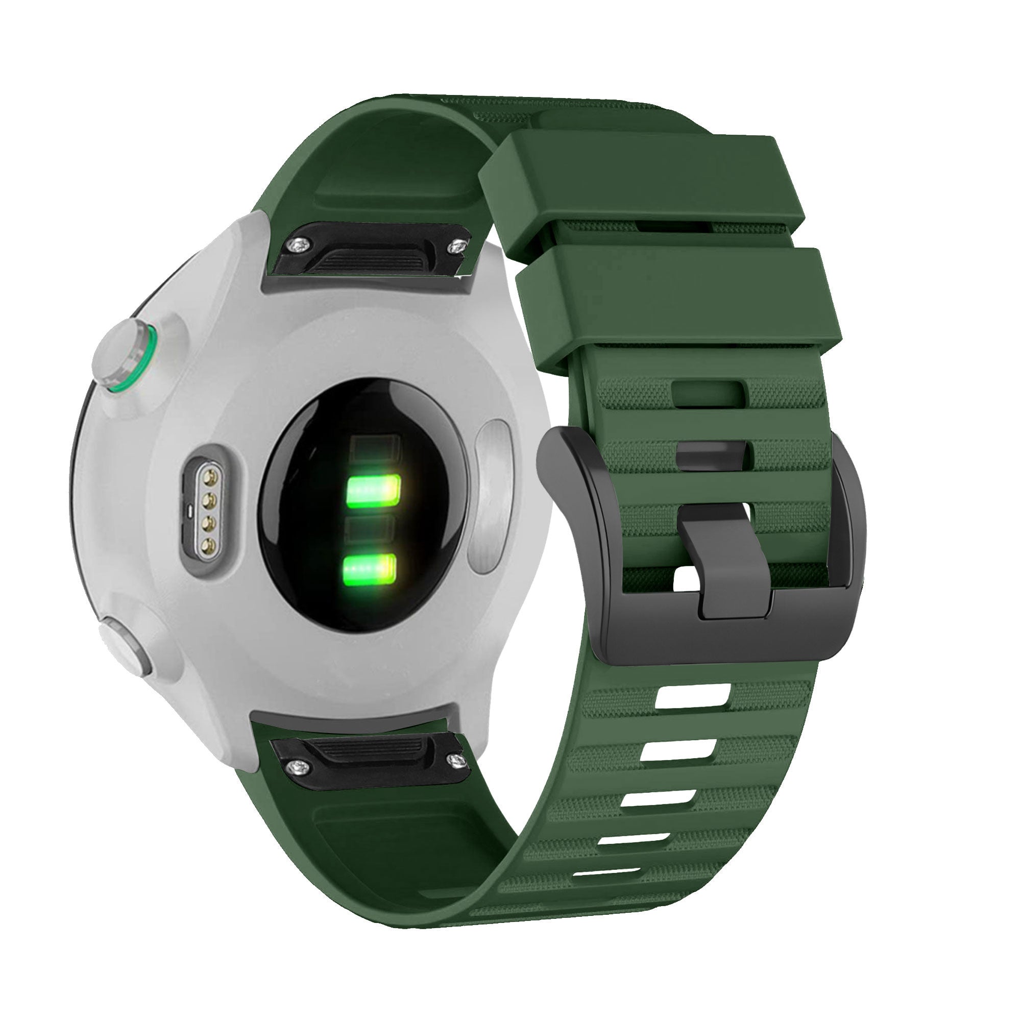 Bandz Bracelet silicone à boucle Garmin D2 Bravo (vert foncé)