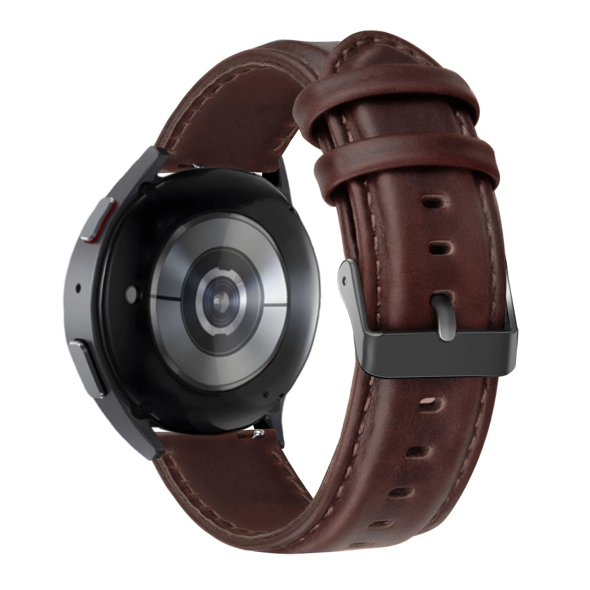 Bandz OnePlus Watch Lite Leather Strap 'Classic' (Dark Brown)