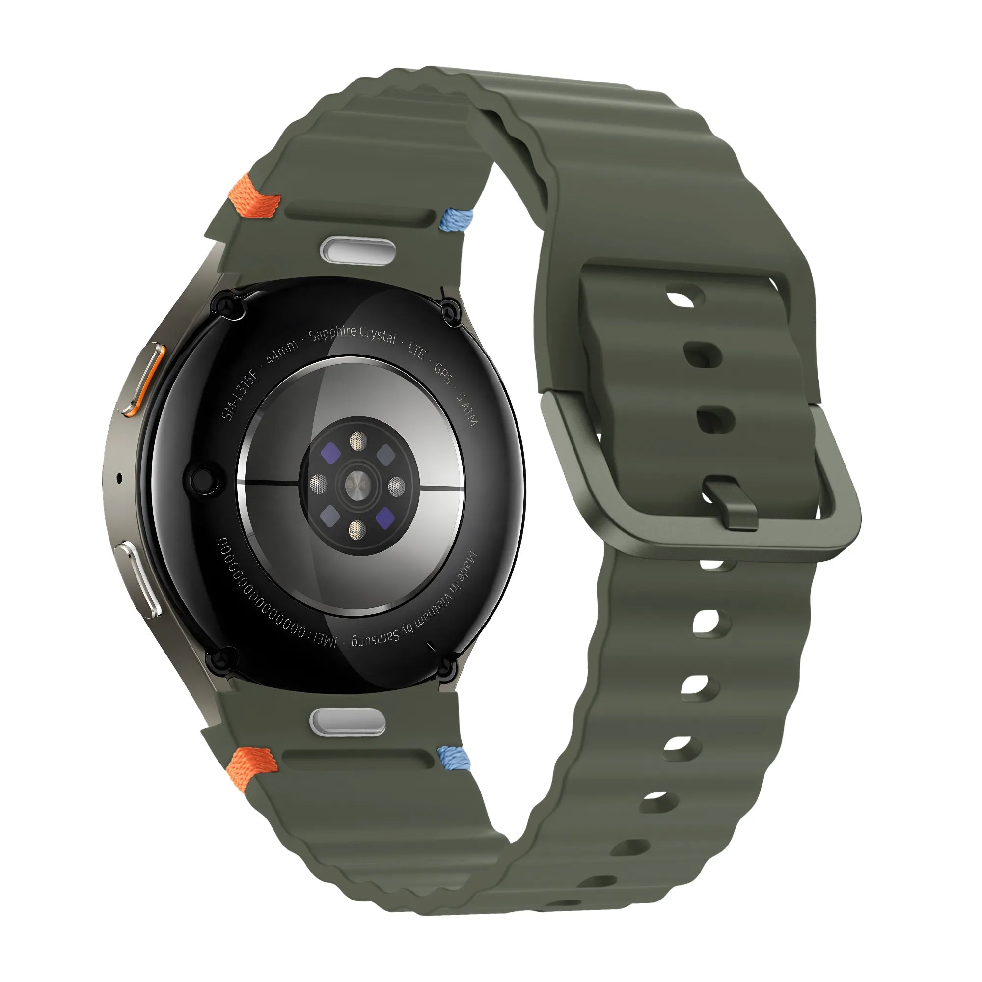 Bandz Samsung Galaxy Watch 5 - 44mm Wave Strap 'Easy Fit' (Green)