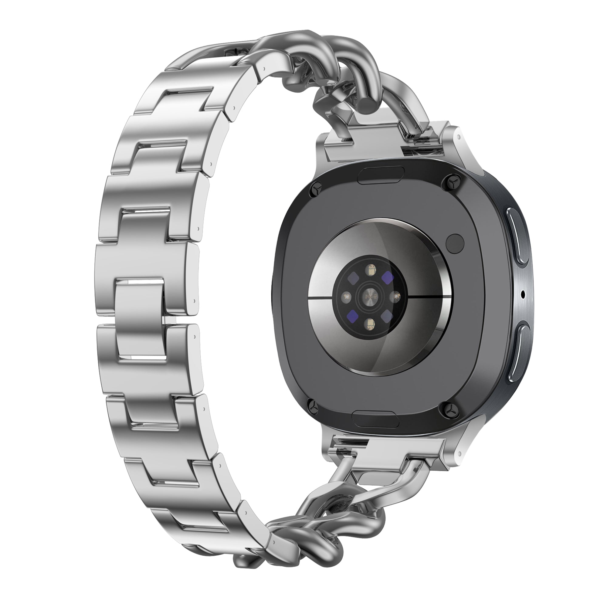 Bracelet acier chaîne Samsung Galaxy Watch 8 - 44mm (argent)