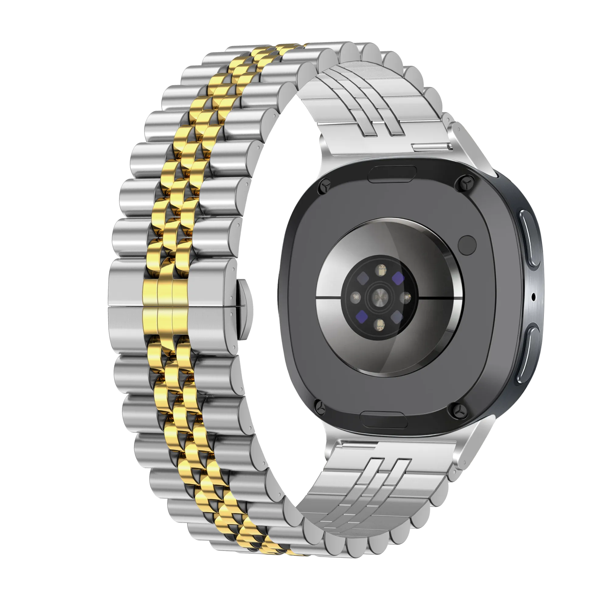 Bracelet acier 'Jubilee' Samsung Galaxy Watch 9 - 44mm (argent/or)