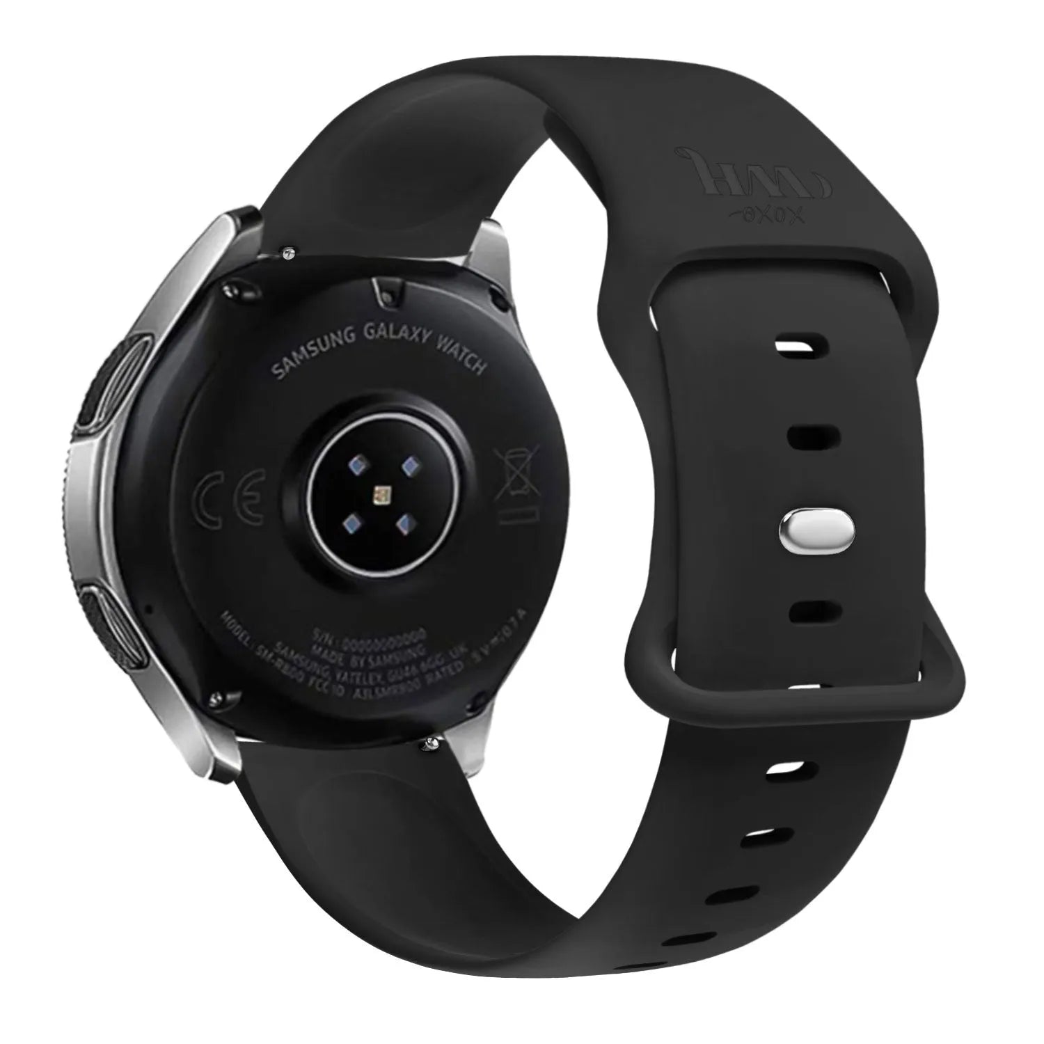 Bracelet silicone xoxo Wildhearts Fossil Gen 5e 44mm (noir)