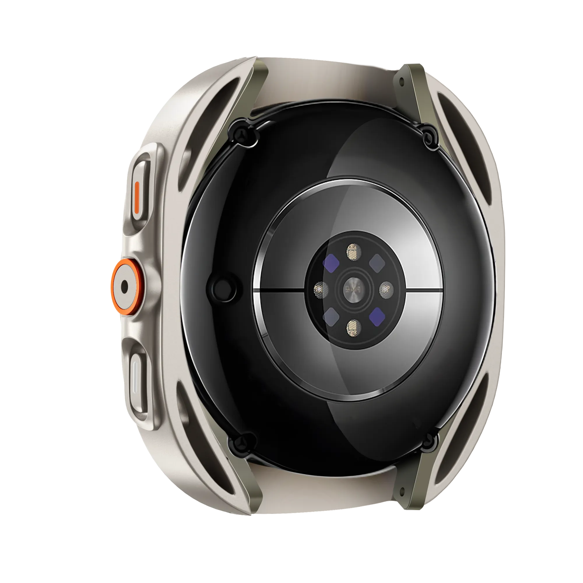 Bandz Coque de PC carrée avec verre Samsung Galaxy Watch 7 - 44 mm (titane)