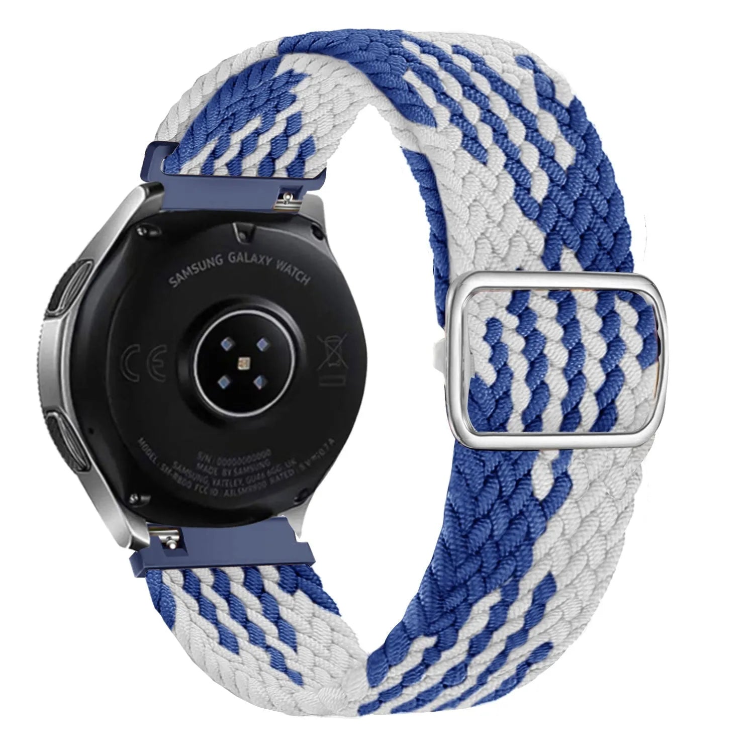 Bracelet tressé ajustable Suunto Nautic S (bleu/blanc)