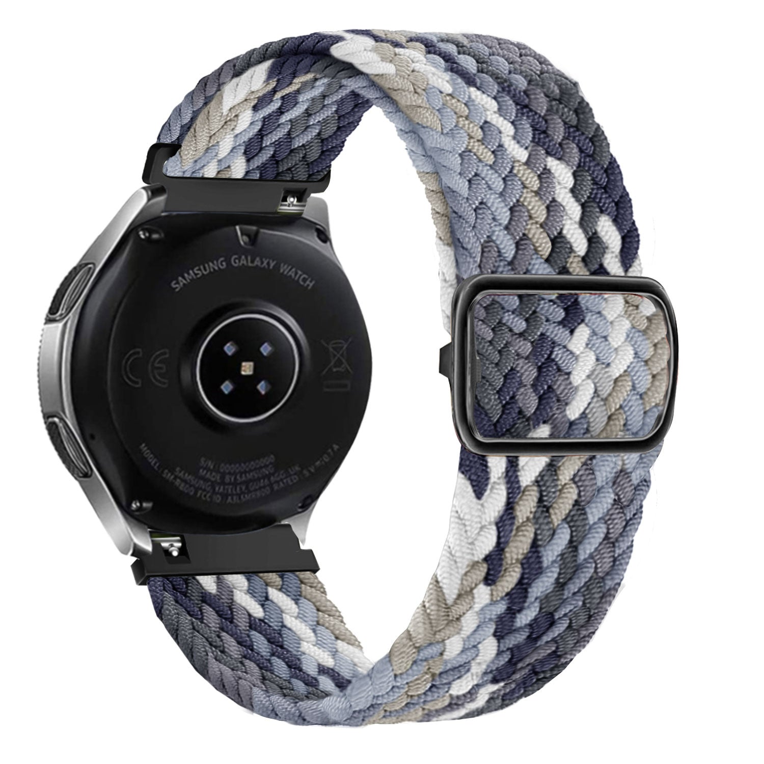 Bracelet tressé réglable Xiaomi Watch 2 Pro (mandala noir)