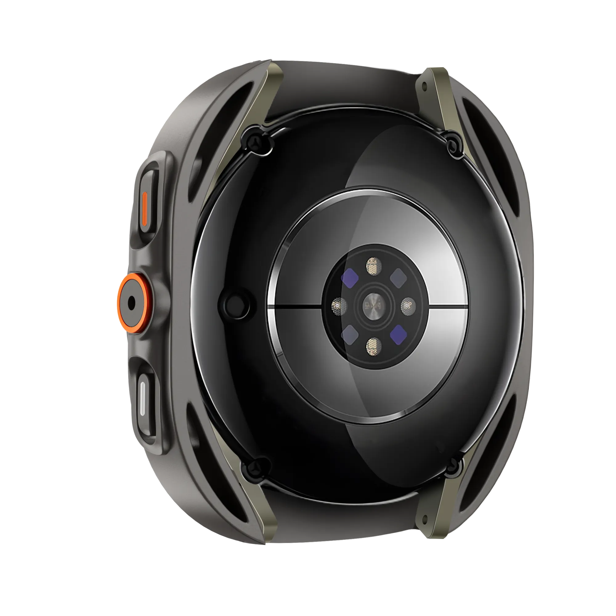 Bandz Samsung Galaxy Watch 7 - 44mm Square PC Case with Glass (Titanium Grey)