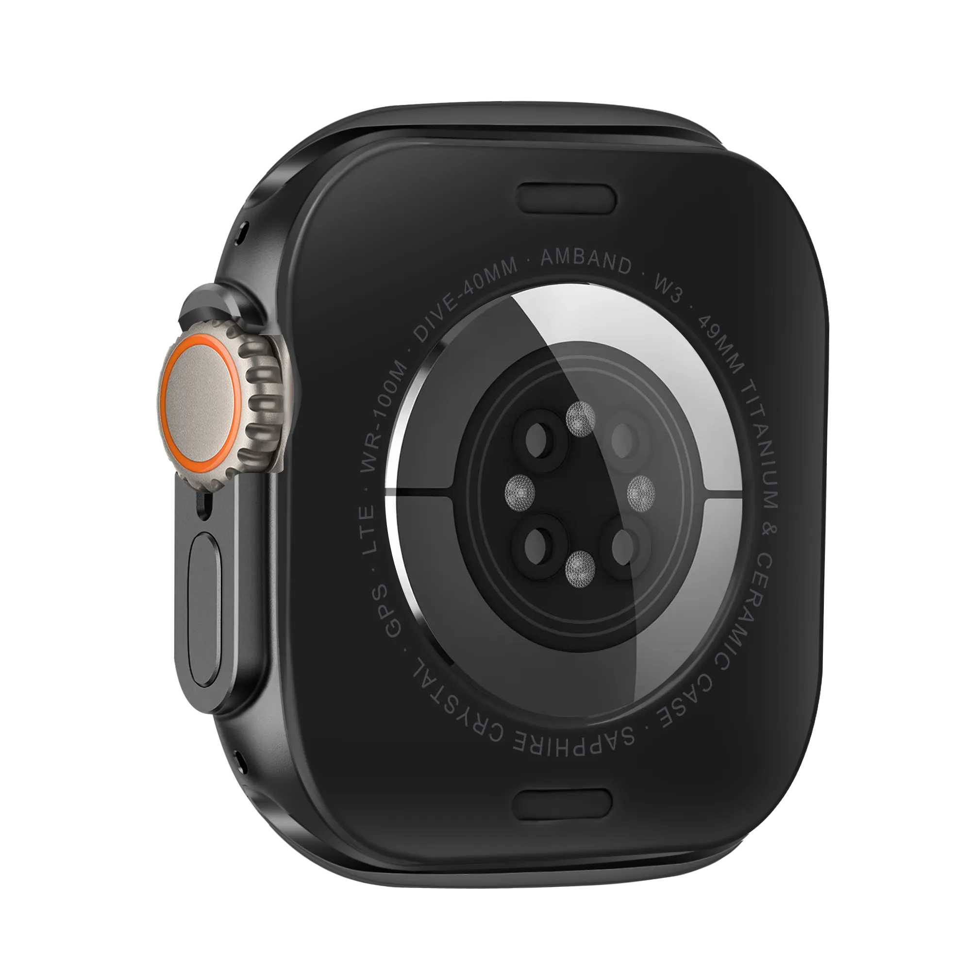 Bandz Apple Watch Ultra - 49mm Metal Case (Black)