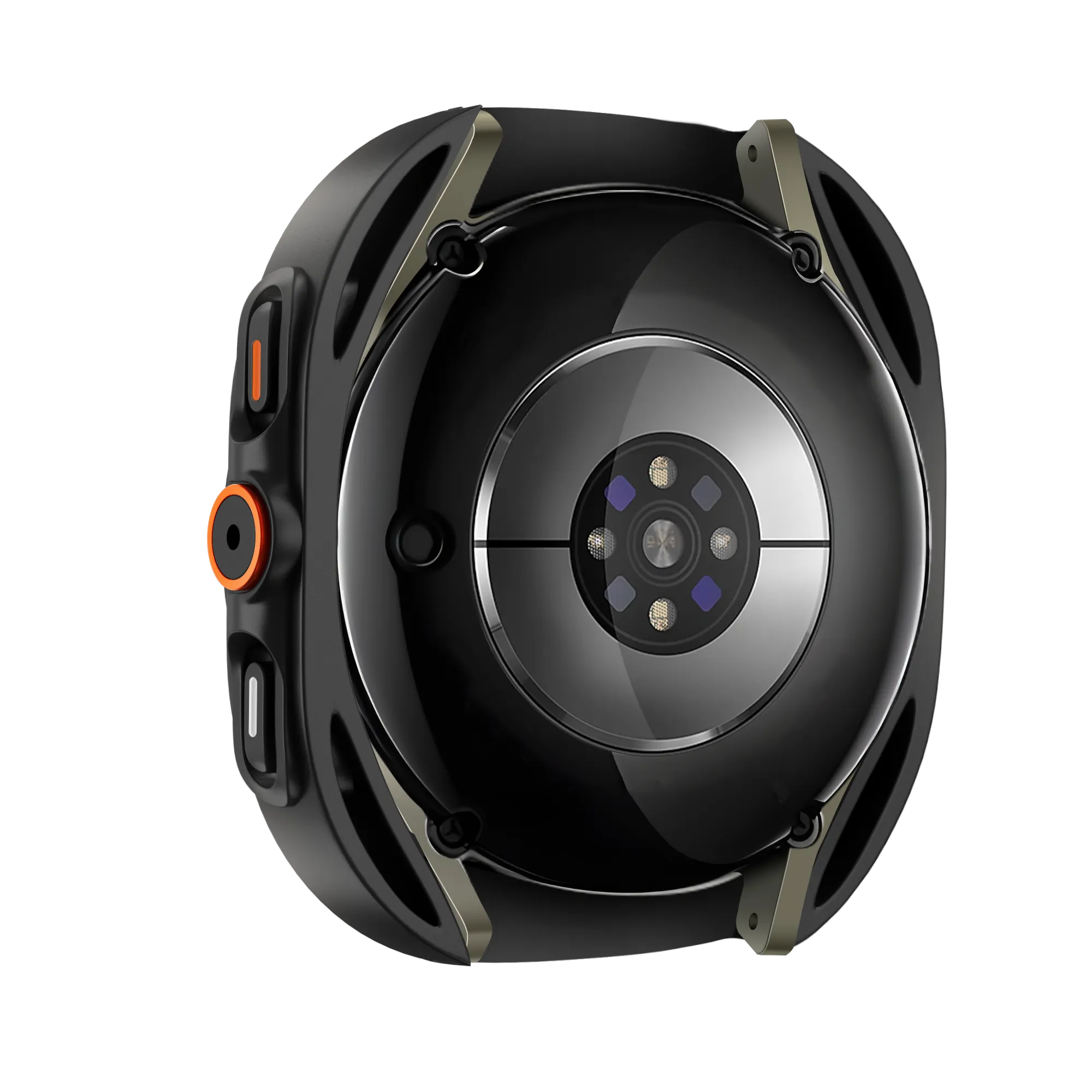 Bandz Samsung Galaxy Watch 7 - 44mm Square PC Case with Glass (Black)