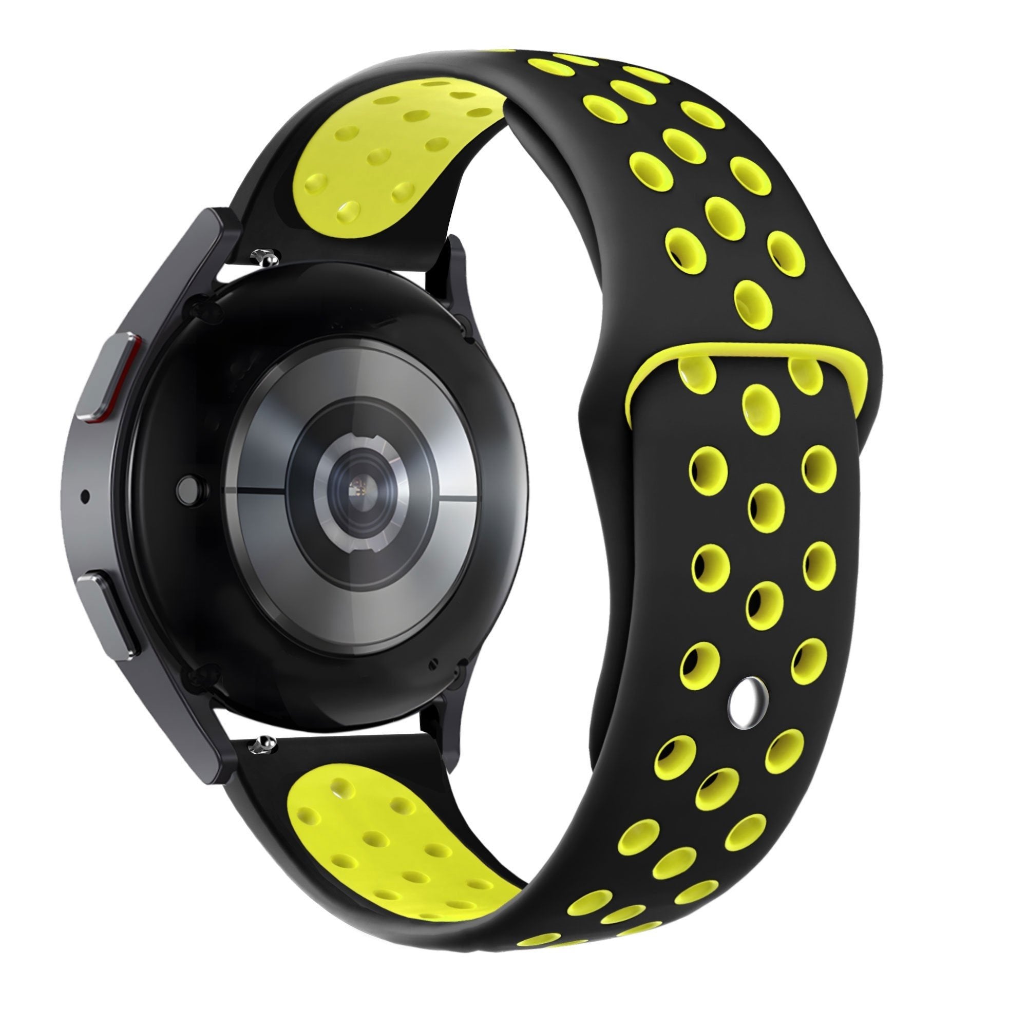 Bandz Bracelet sport 'Deluxe' Huawei Watch GT 5 Pro 46mm (noir/jaune)