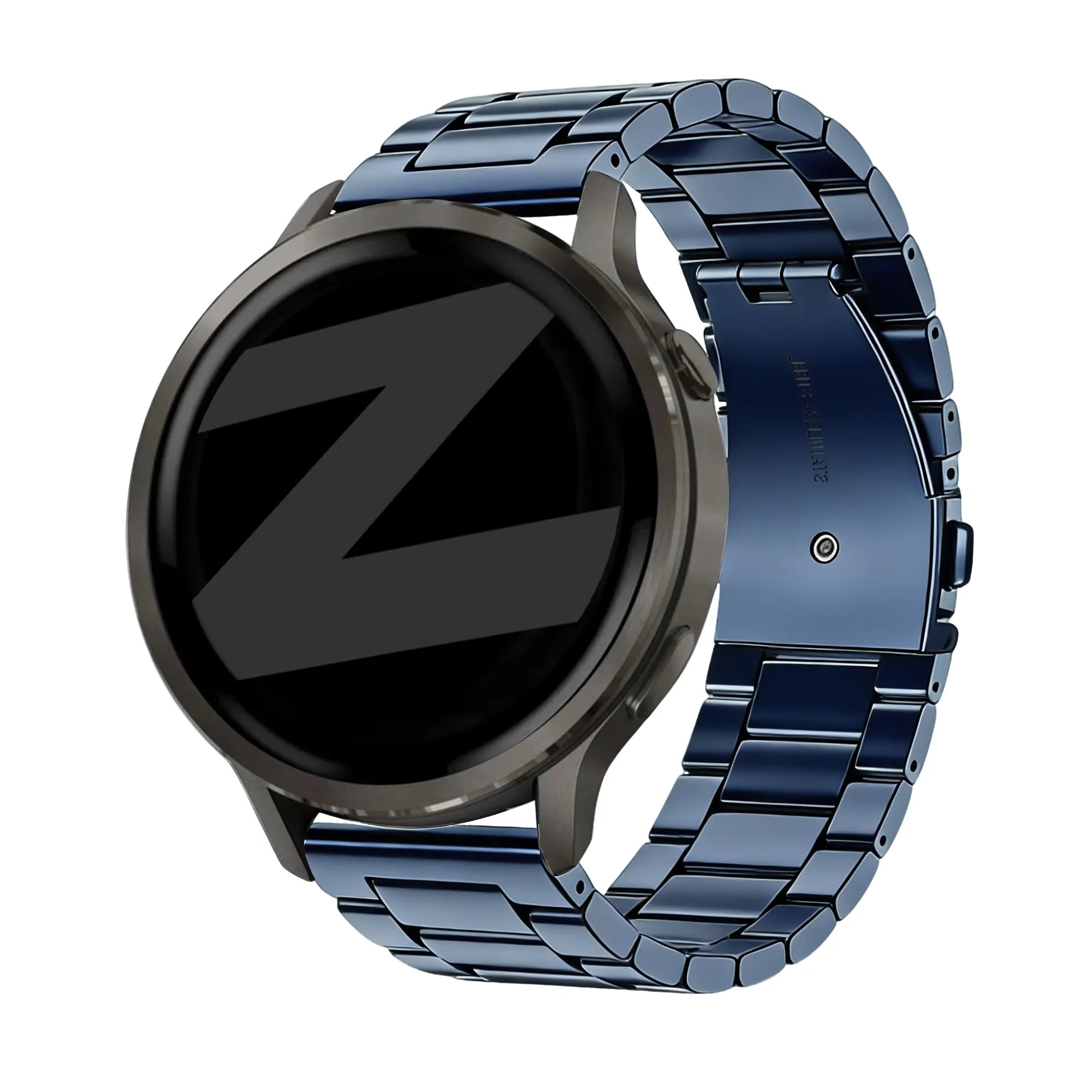 Bandz Bracelet acier 'Classic' Garmin Vivoactive 4s (bleu)