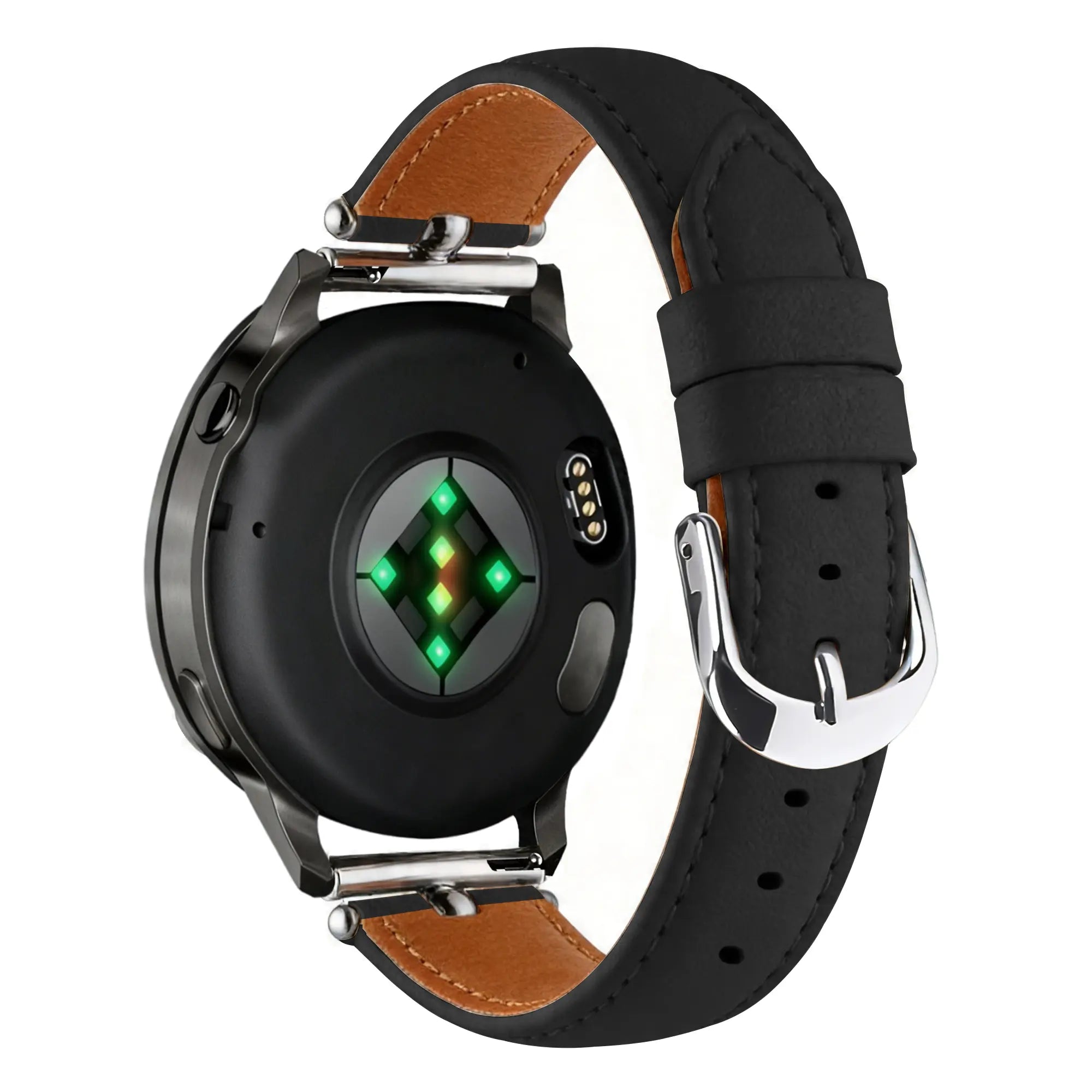 Bandz Bracelet cuir 'Bullet' Amazfit Active 3 Premium (noir)