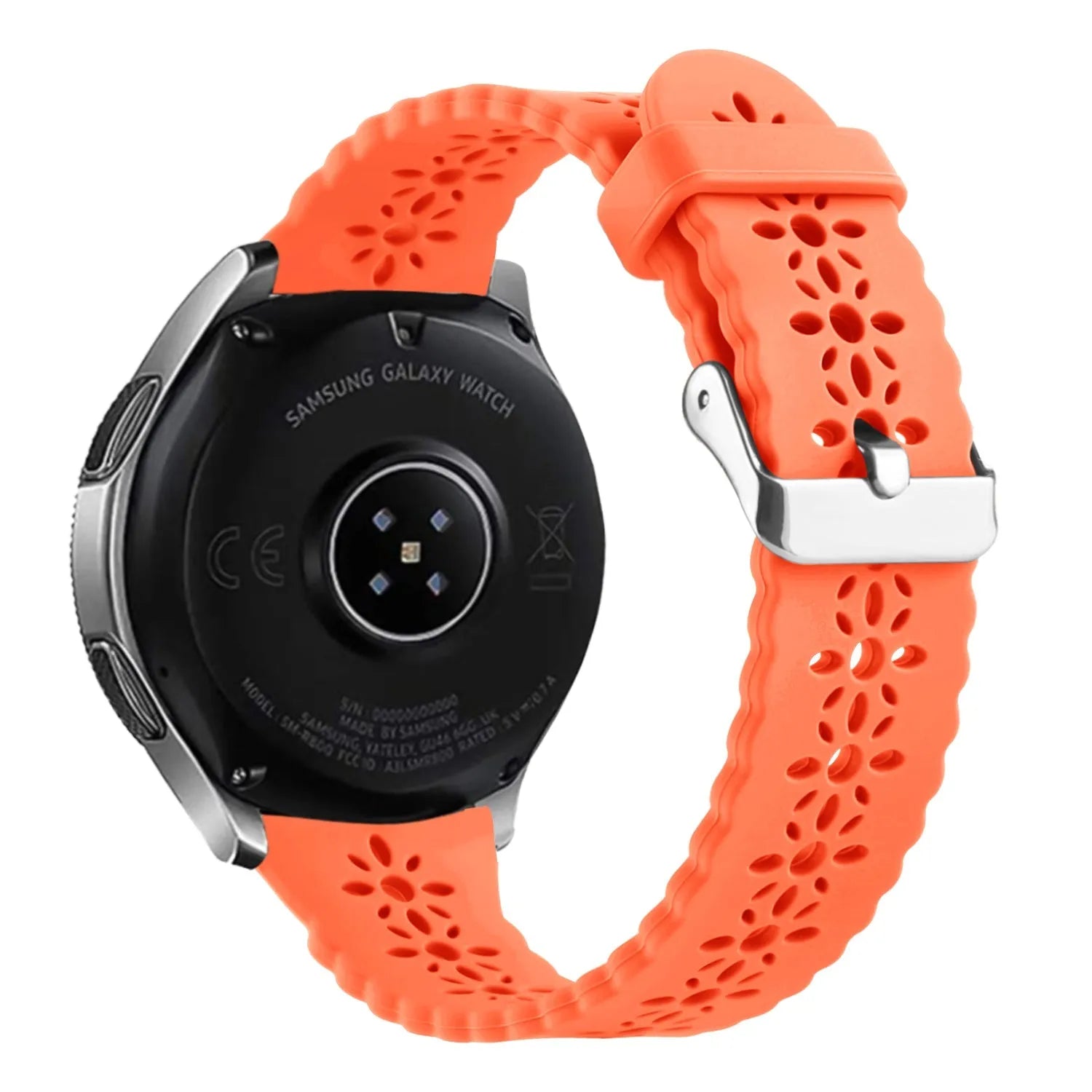 Amazfit Active Patterned Silicone Strap (Orange)