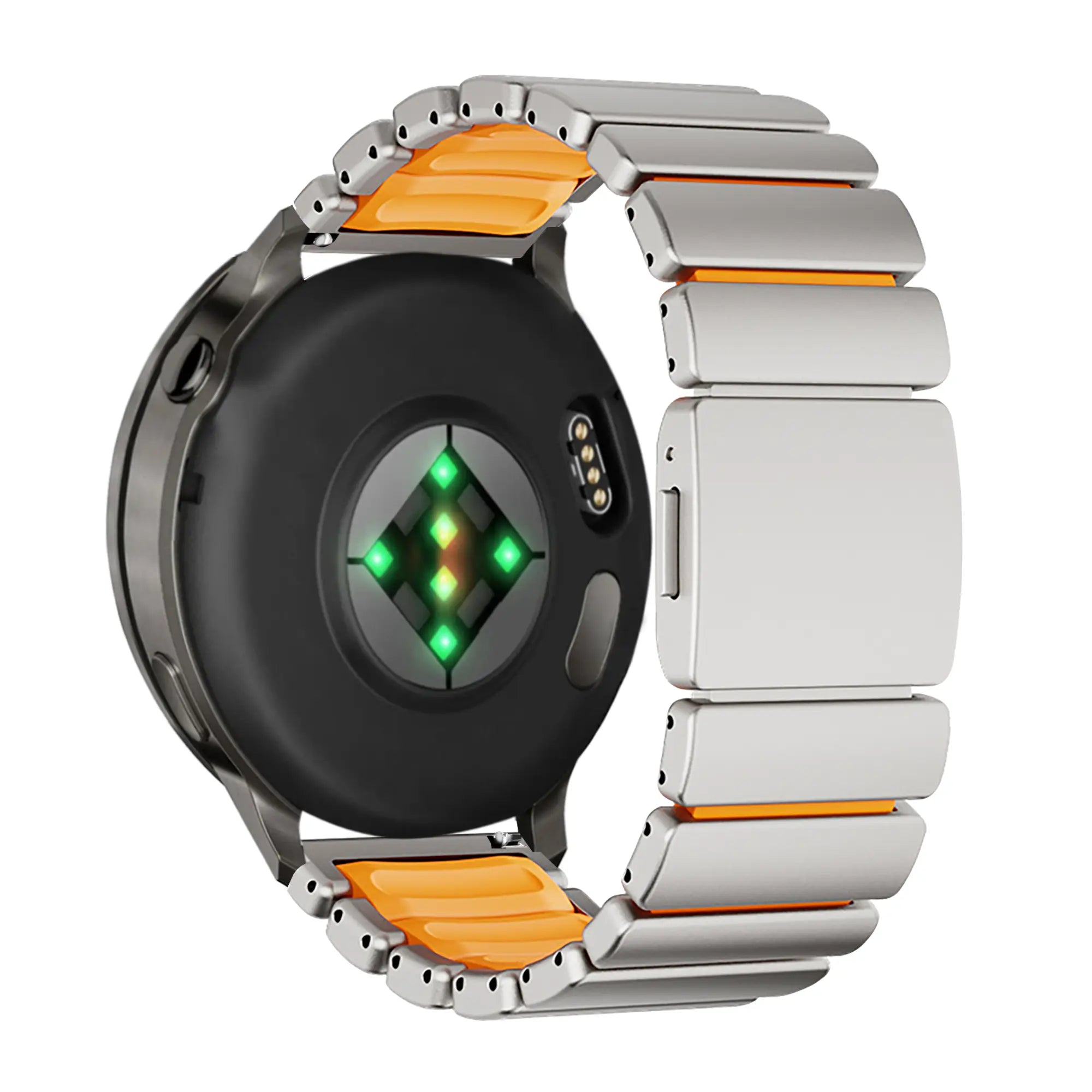 Bandz Bracelet titane 'Hybrid' Huawei Watch GT 5 - 46mm (titane/orange)