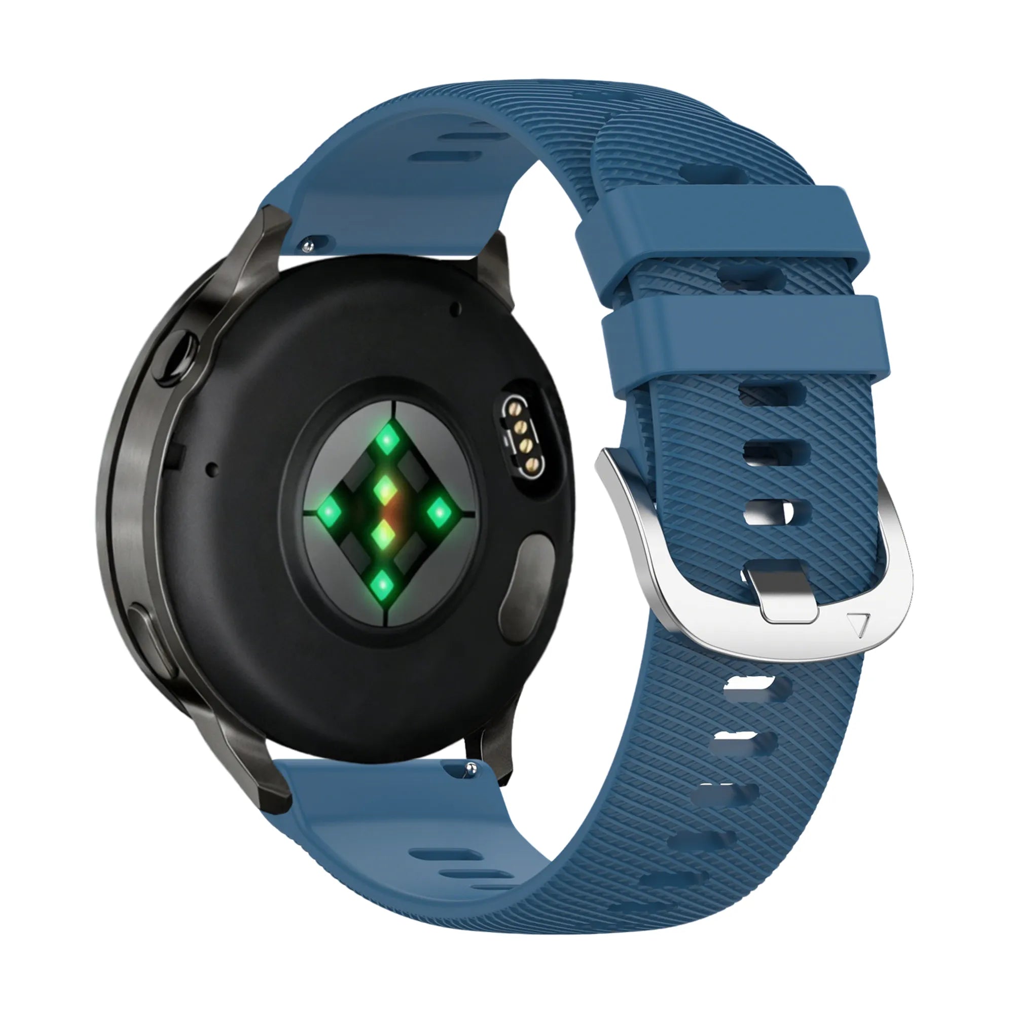 Bandz Bracelet silicone 'Deluxe' Garmin Vivoactive 4s (bleu)