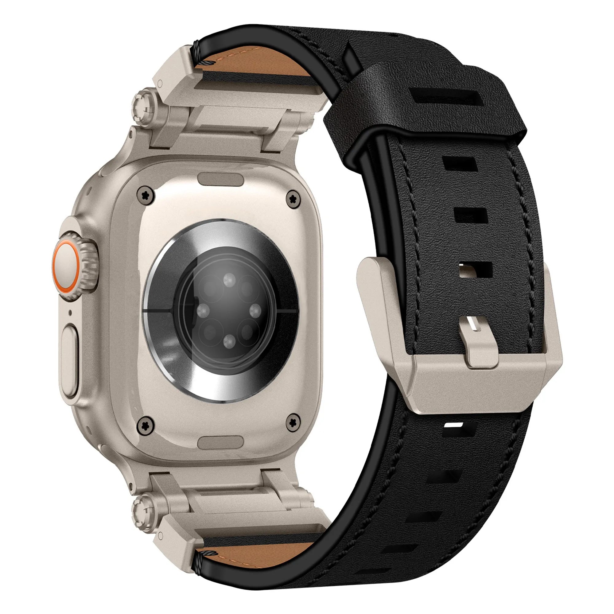 Bandz Bracelet cuir 'Explorer' Apple Watch (noir)