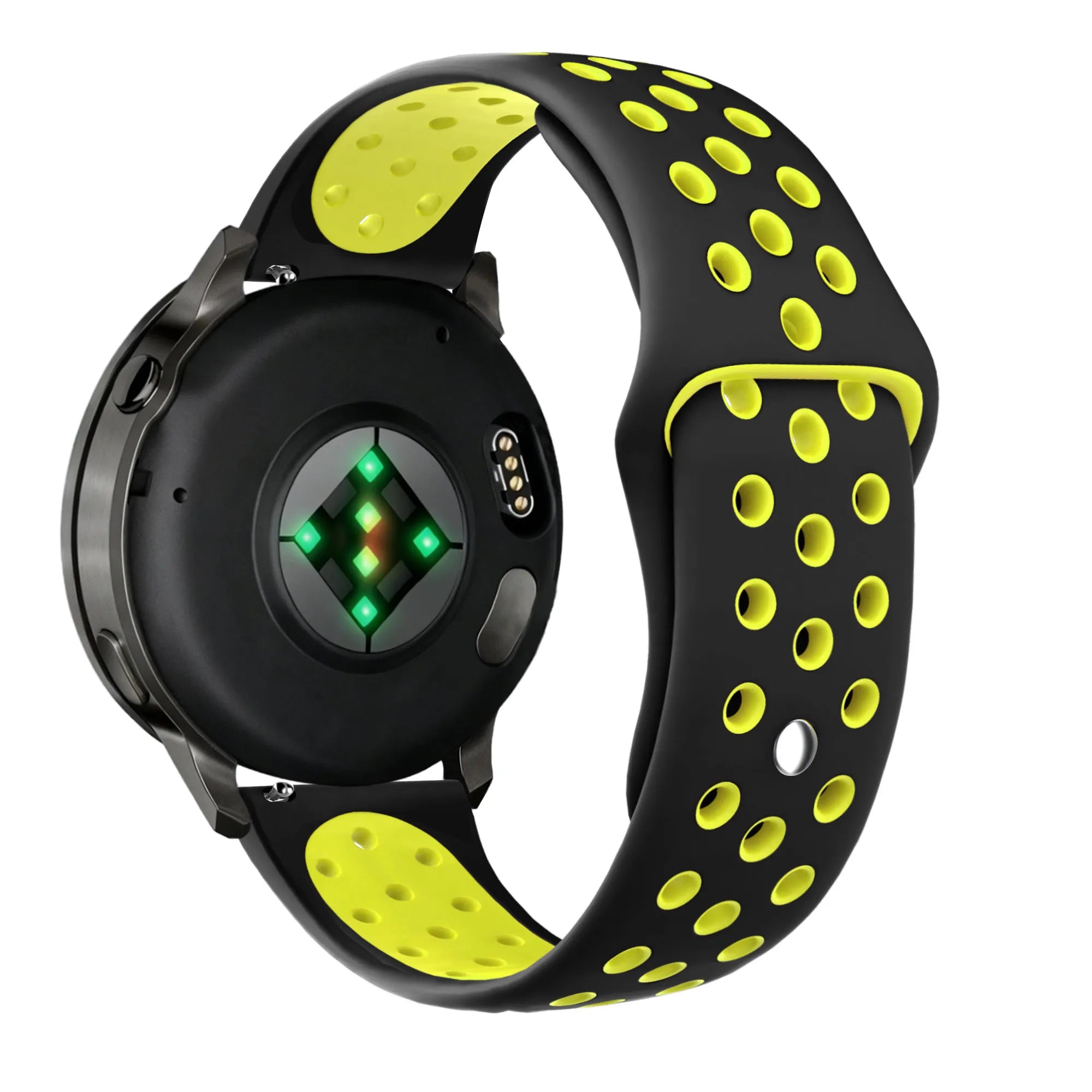 Bandz Bracelet sport 'Deluxe' Garmin Forerunner 645 (noir/jaune)