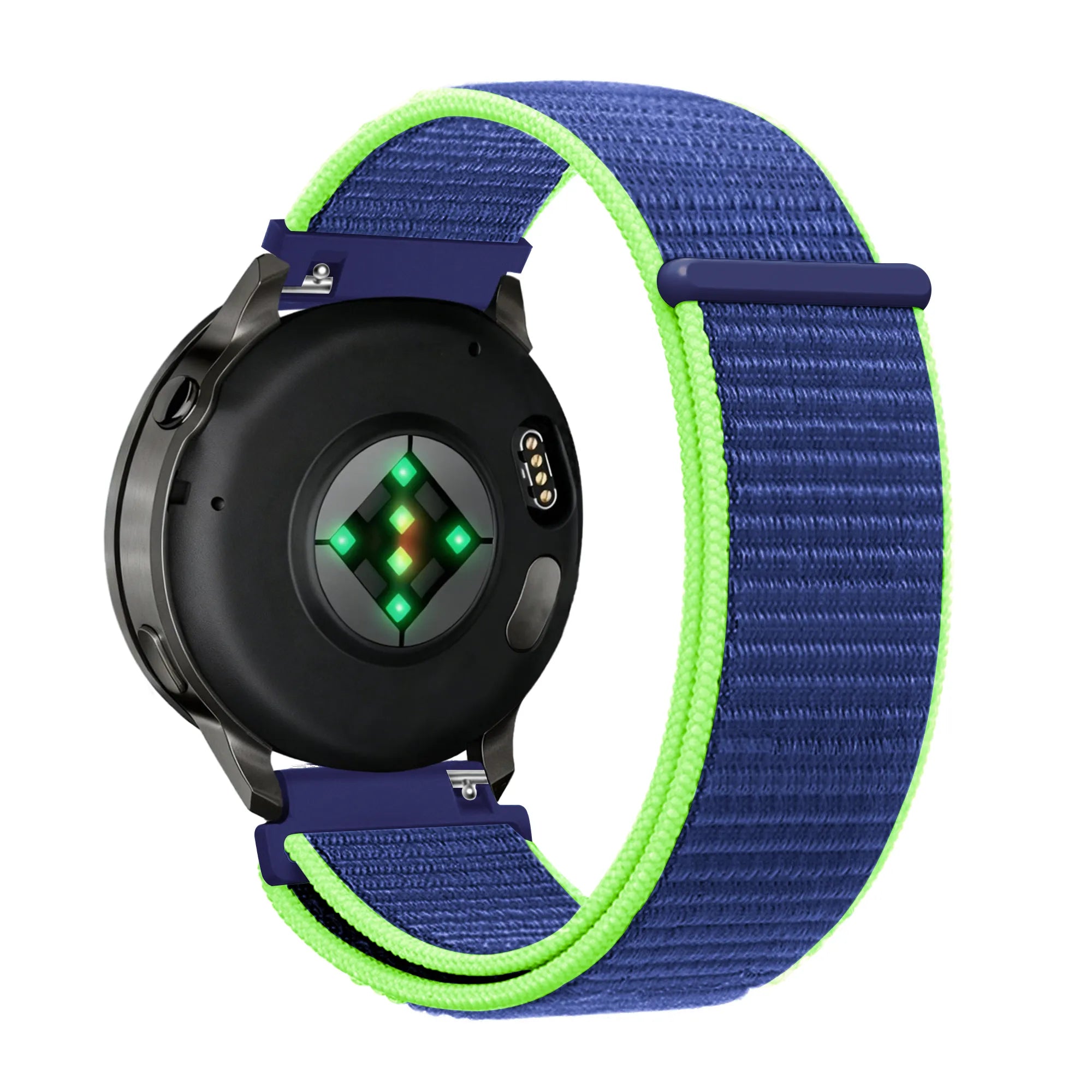 Bandz Garmin Bounce 2 Nylon Loop Strap (Blue/Lime)