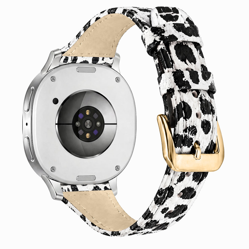 Bracelet cuir Samsung Galaxy Watch 8 Classic (léopard)