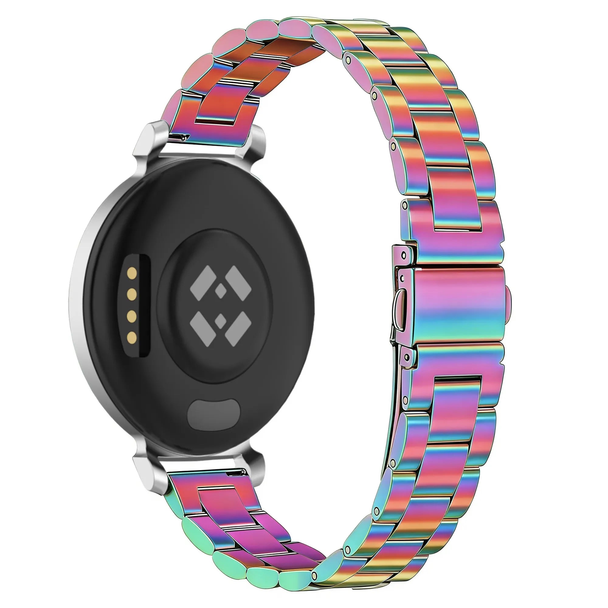 Bandz Bracelet acier 'Classic' Garmin Lily 2 (arc-en-ciel)