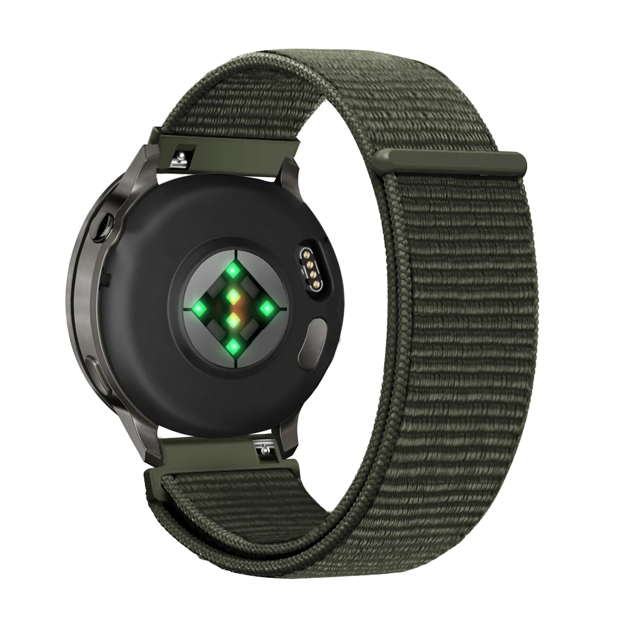 Bandz Bracelet nylon à boucle Garmin Vivoactive 4s (vert foncé)